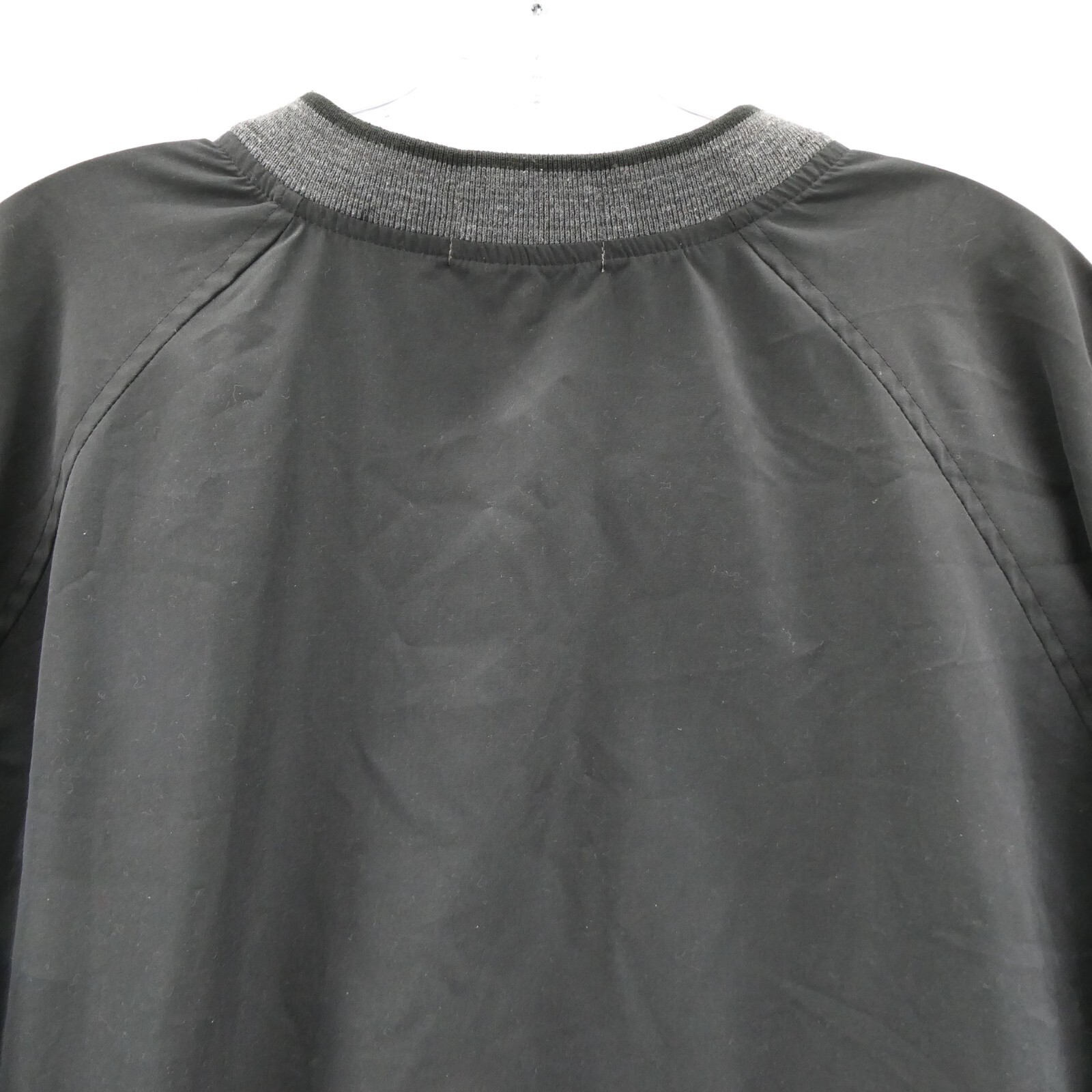 Ashworth Windbreaker Medium Mens Black V-Neck Greystone Golf Course USA Vintage
