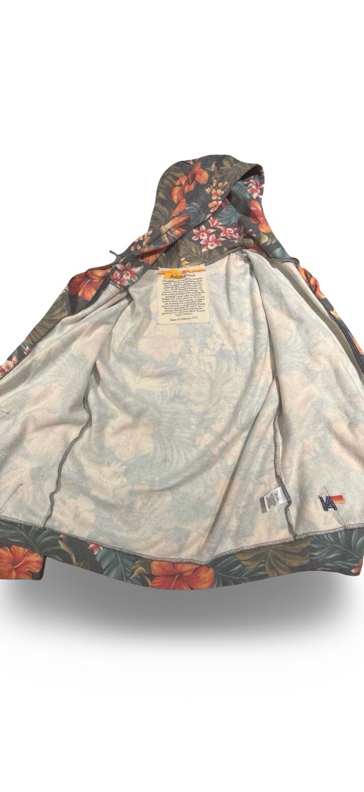 Aviator Nation Kauai Tropical Zip Hoodie – Size Medium