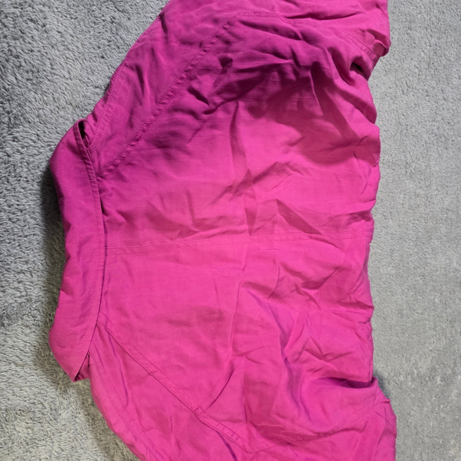 Claiborne Mens Large Bomber Jacket Magenta Pink Rayon Full Zip Vintage 846420 A