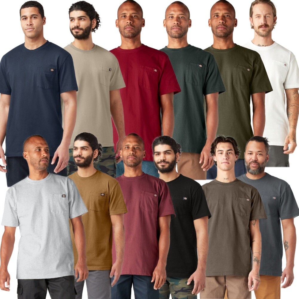 Dickies Men’s T-Shirt Heavyweight Short Sleeve Pocket Relaxed Fit T-Shirt