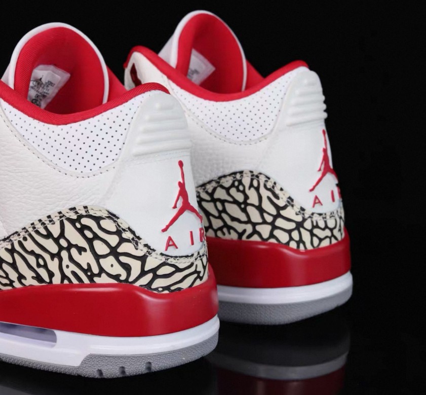 Men’s Jordan 3 “Cardinal Red” Retro Mid Top Basketball Shoes Us Size7-12