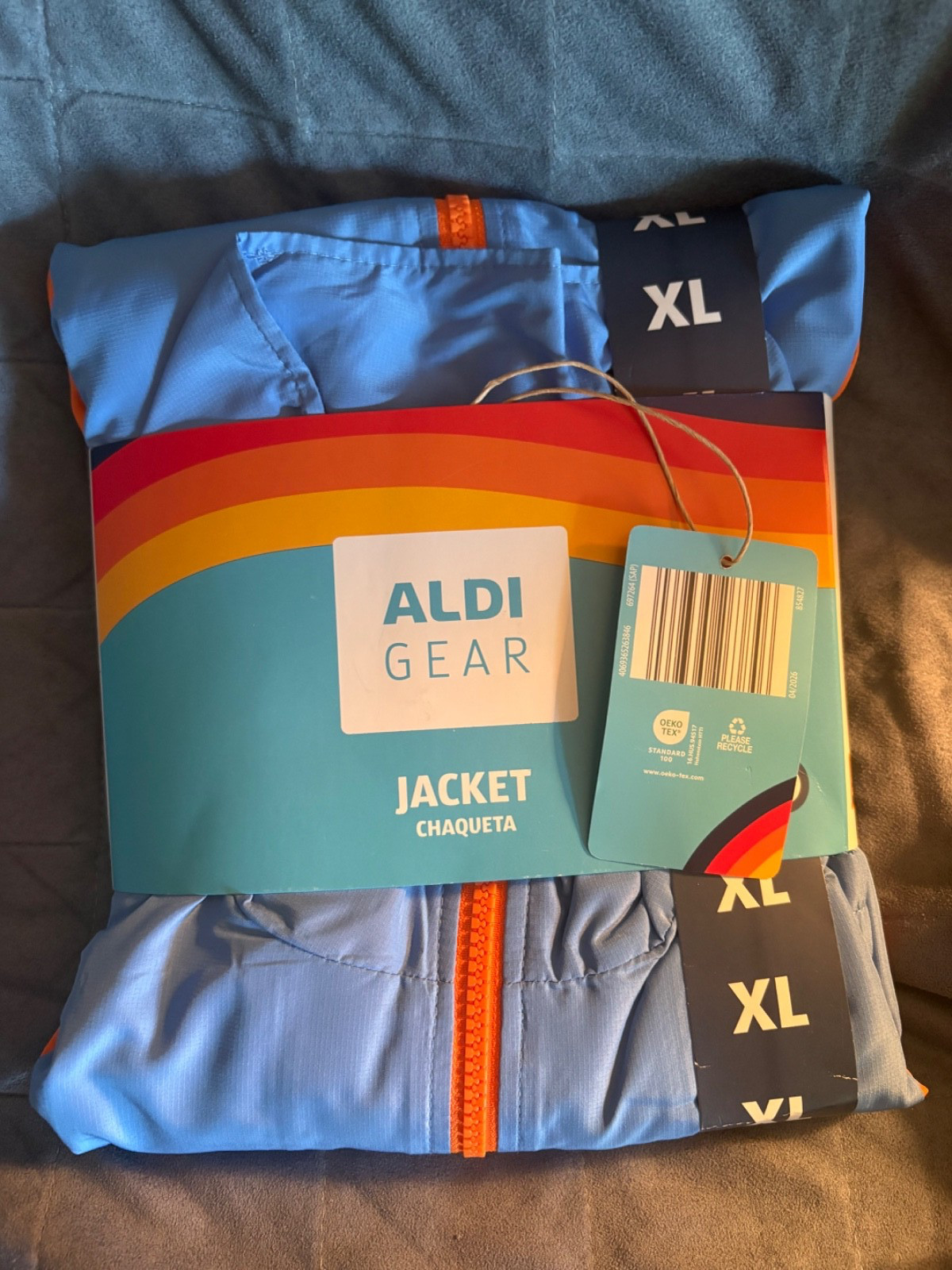 ALDI GEAR BRAND BLUE UNISEX JACKET – XL NEW WITHH TAGS