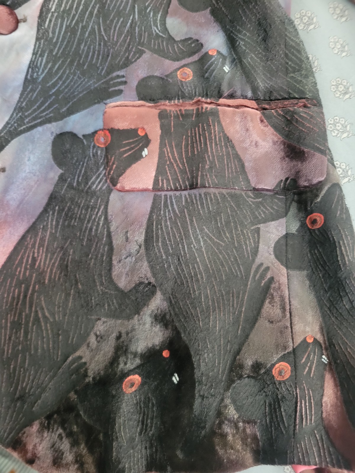 Fiorella Mancini Hand Painted Rat Art Coat, Blazer – Italian Designer