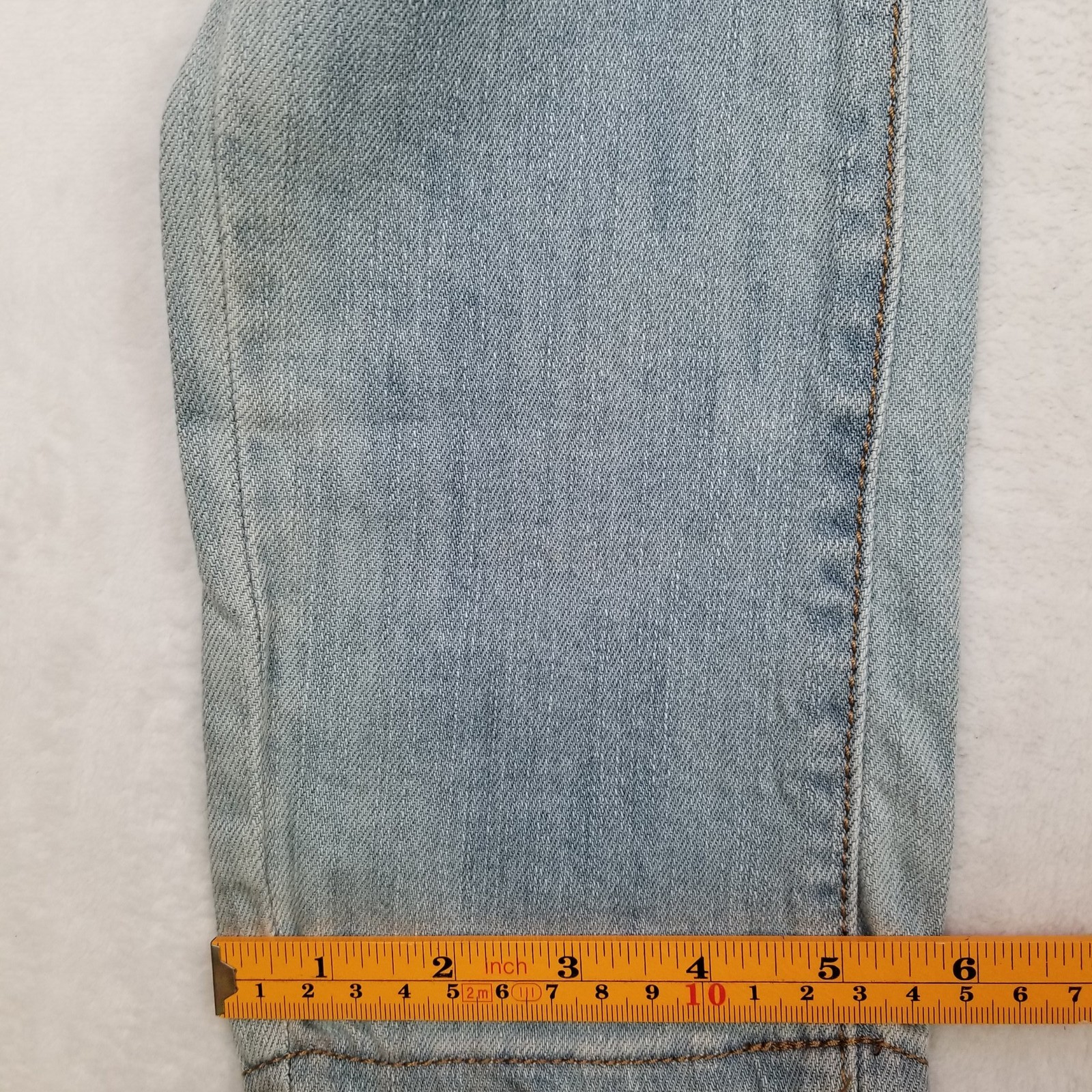 Machine Pour Neuf Mode Skinny Jeans Womens Size 31 Faded Wash Light Blue Classic