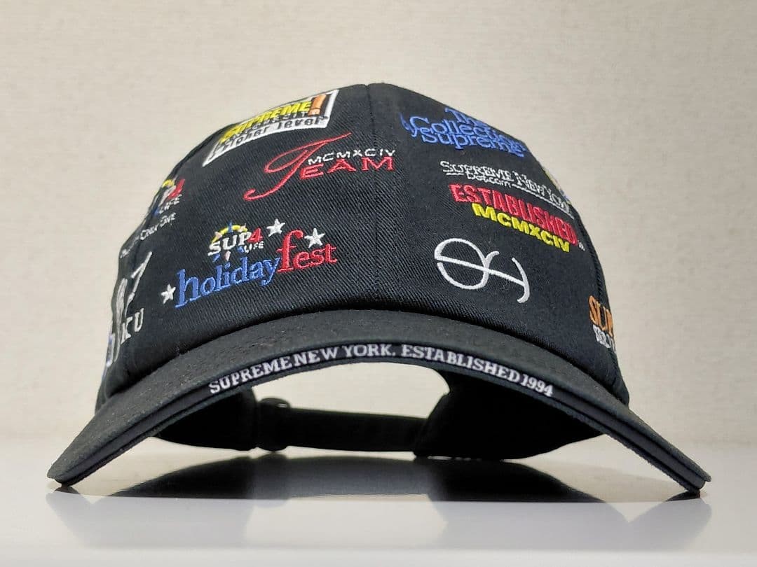 FW22 Supreme Sponsors 6-Panel Cap in Black [Adjustable/VG] Limited From JAPAN