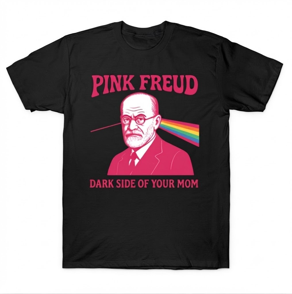 Pink Freud The Dark Side Of Your Mom T-Shirt