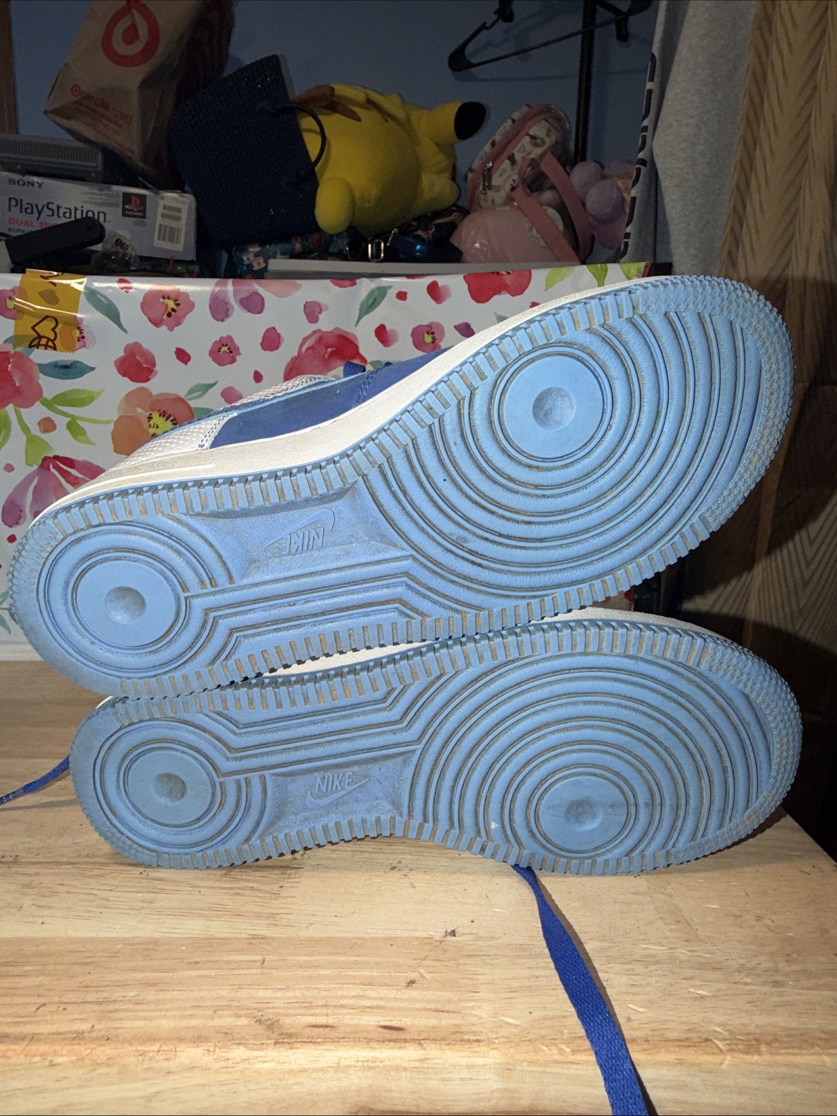 Nike Air Force 1 Premium ’07 Blue DIAMOND PHILLY Size 7.5 315122-441. !!!!