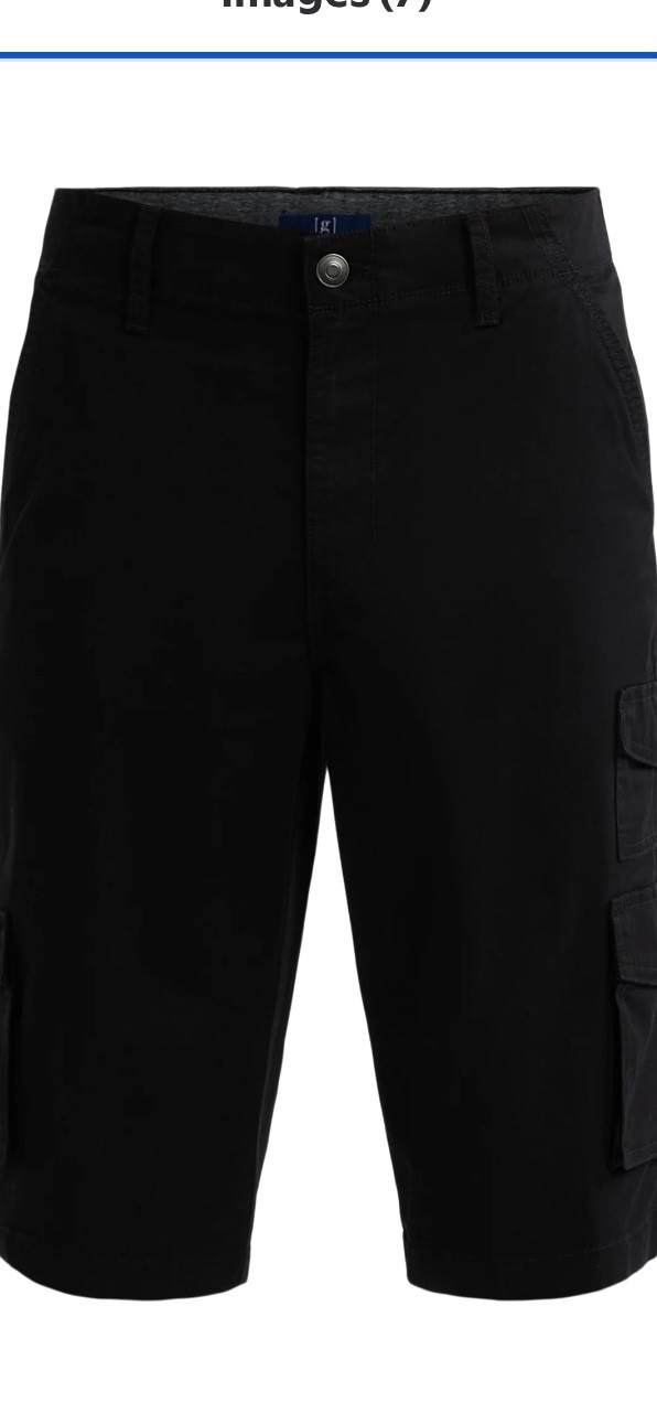 George Mens Relaxed Fit Messenger Cargo Shorts 14” inseam Size 32 34 36 38 40 42