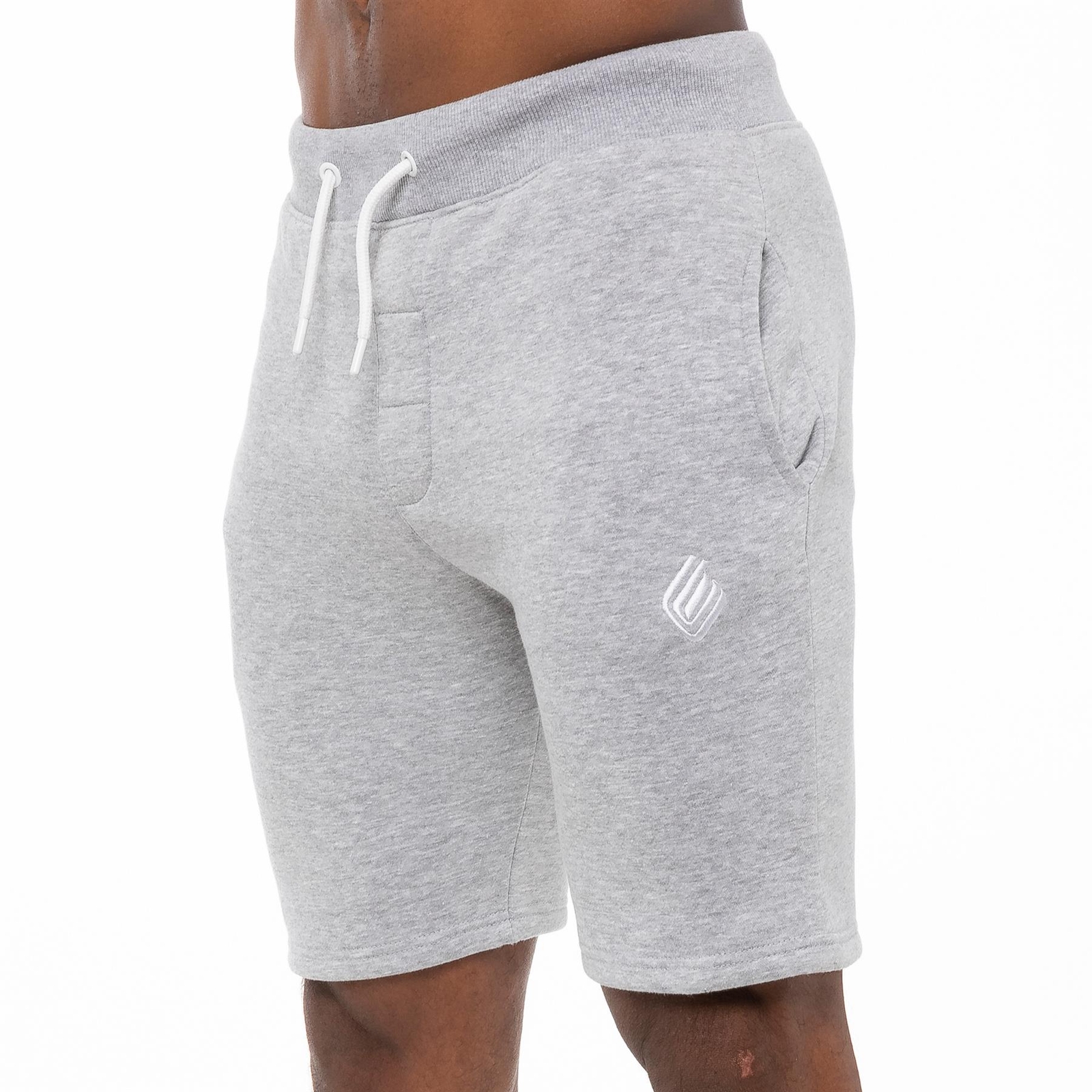 Mens Running Shorts Fleece Jogging Gym Elasticated Waist Sweat Half Pants