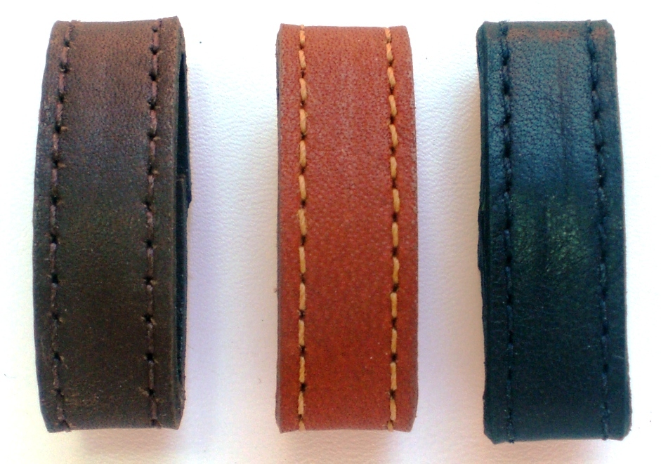 Two 1/2″ Wide Genuine Leather Replacement Belt Keeper Loops 8 Colors / 5 Sizes