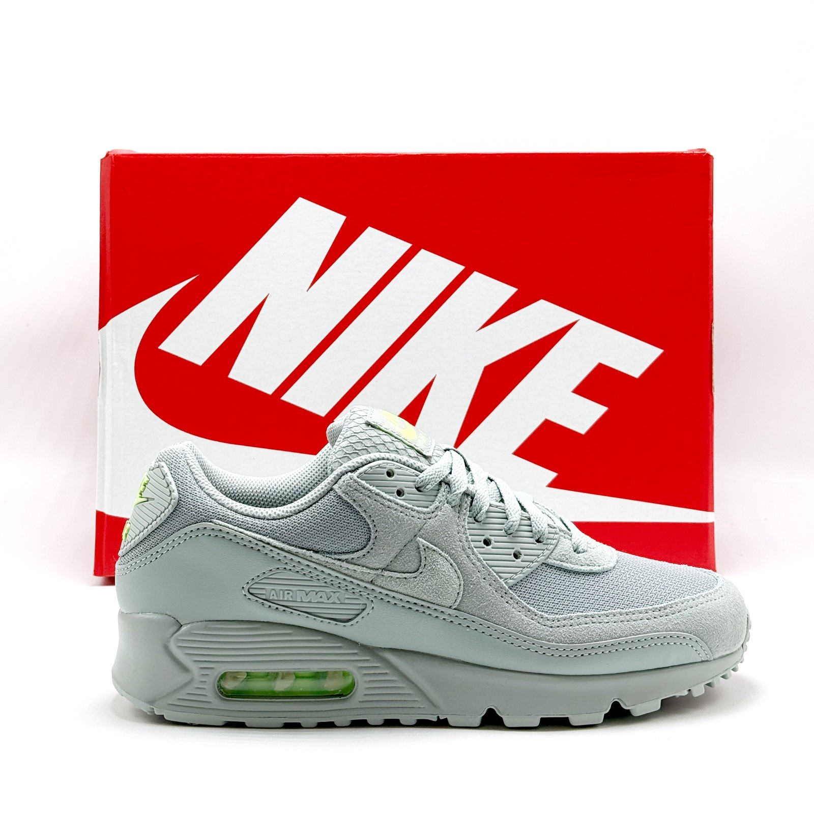 *NEW* Men Nike Air Max 90 ‘Lime Glow’ LIGHT PUMICE (DM0029 025) 👍