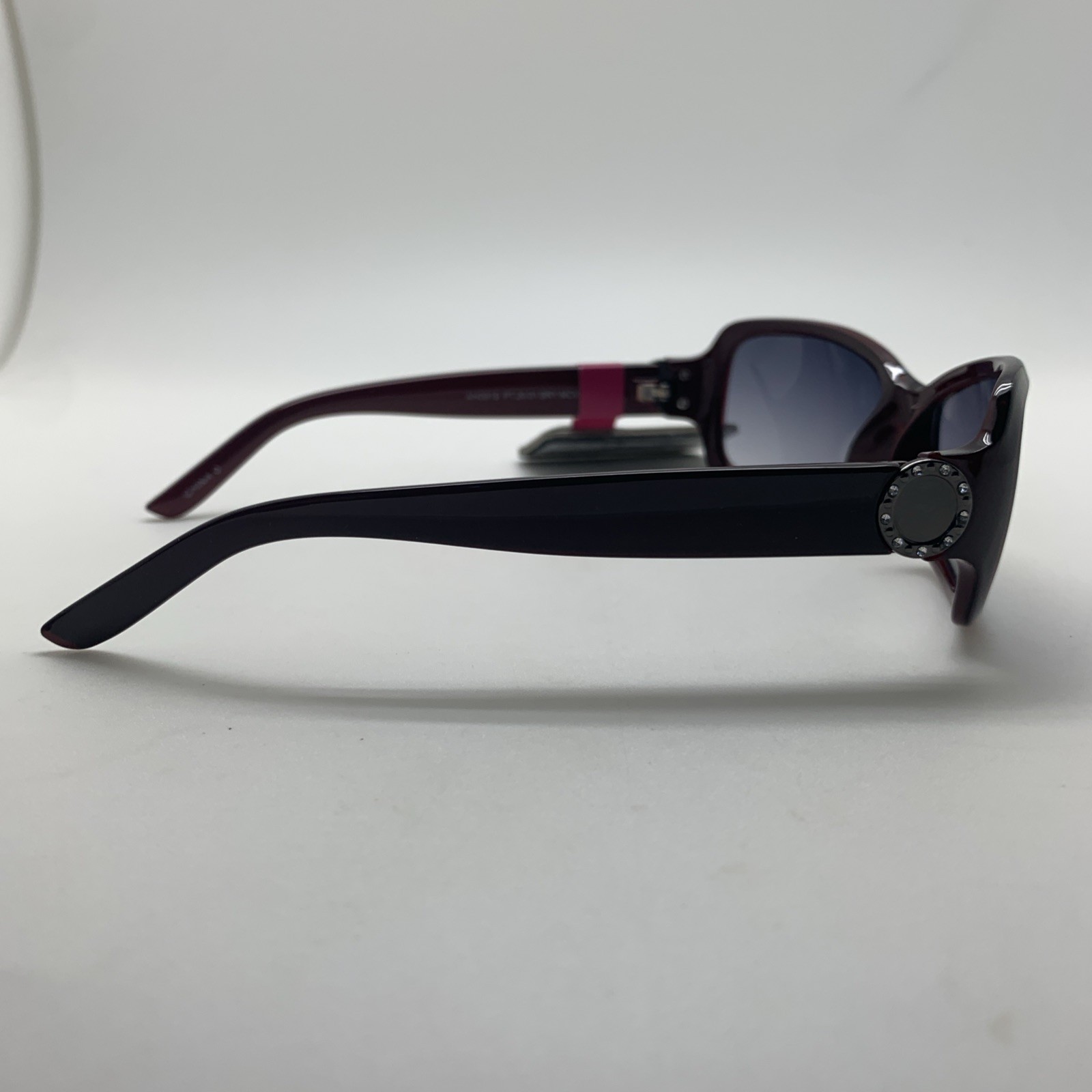 Foster Grant MaxBlock PT 20 01 BRY MCV TST Sunglasses Berry Frames Jewel Trim