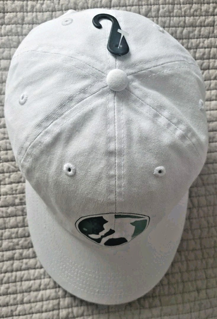 Gelante Pickleball Player Graphic Hat Cap White OSFA Cotton back Sammy Script