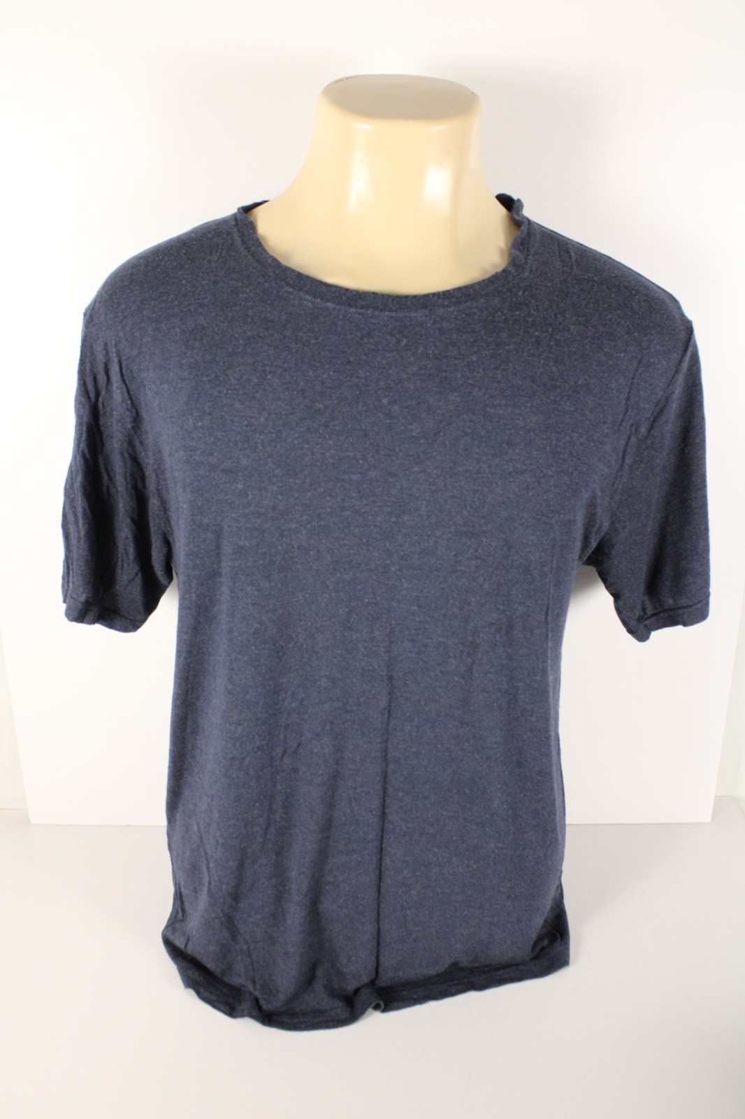 Hanes Blue T-shirt Medium M Super Soft 95% Modal Viscose 5% Spandex Undershirt