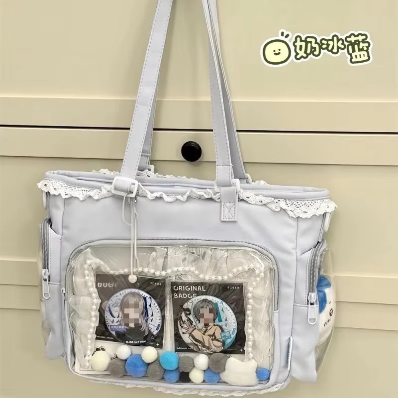 Large Anime Itabag Tote Bag 33cm/13in x 22cm/8.7in x 12cm/4.7in Nylon Lining