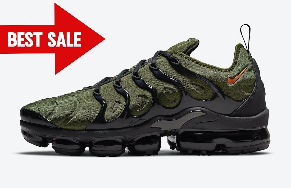 Army Green Black Air Vapormax TN Plus Nike Mens Footwear US10🪩