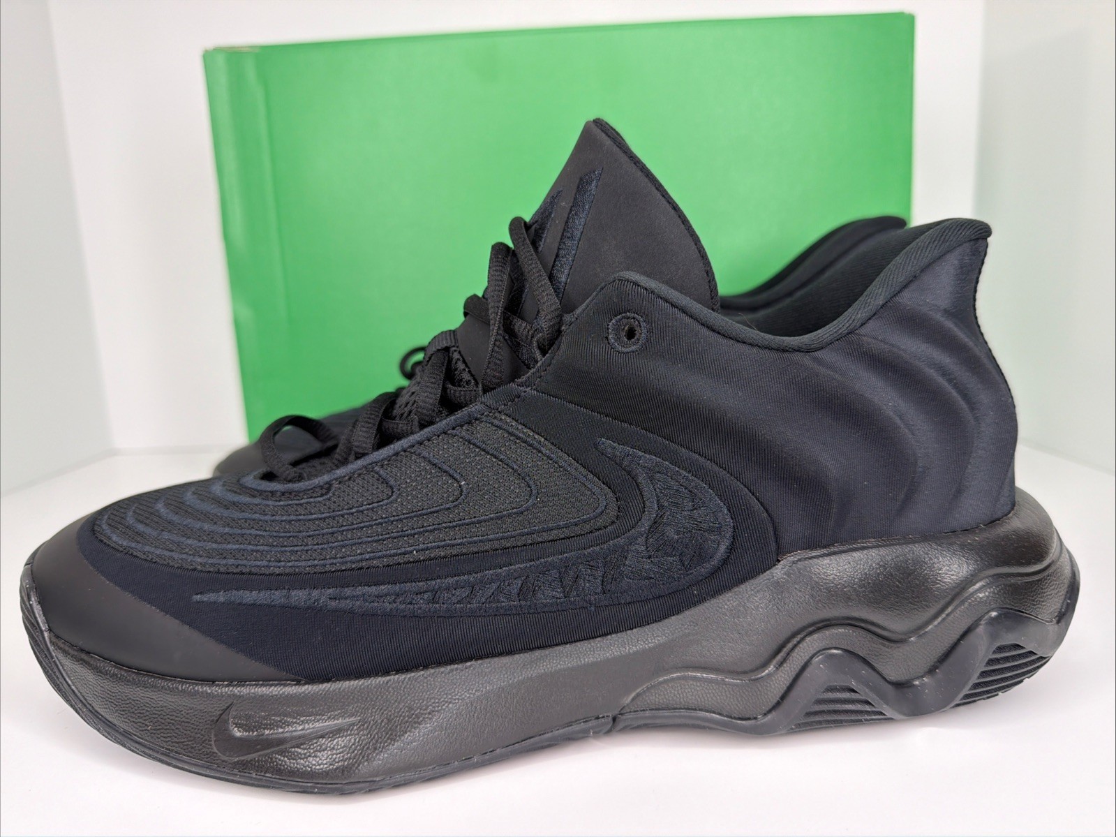 Nike Giannis Immortality 4 Shoes Mens Black Triple Basketball FQ3680 003 SZ 11.5