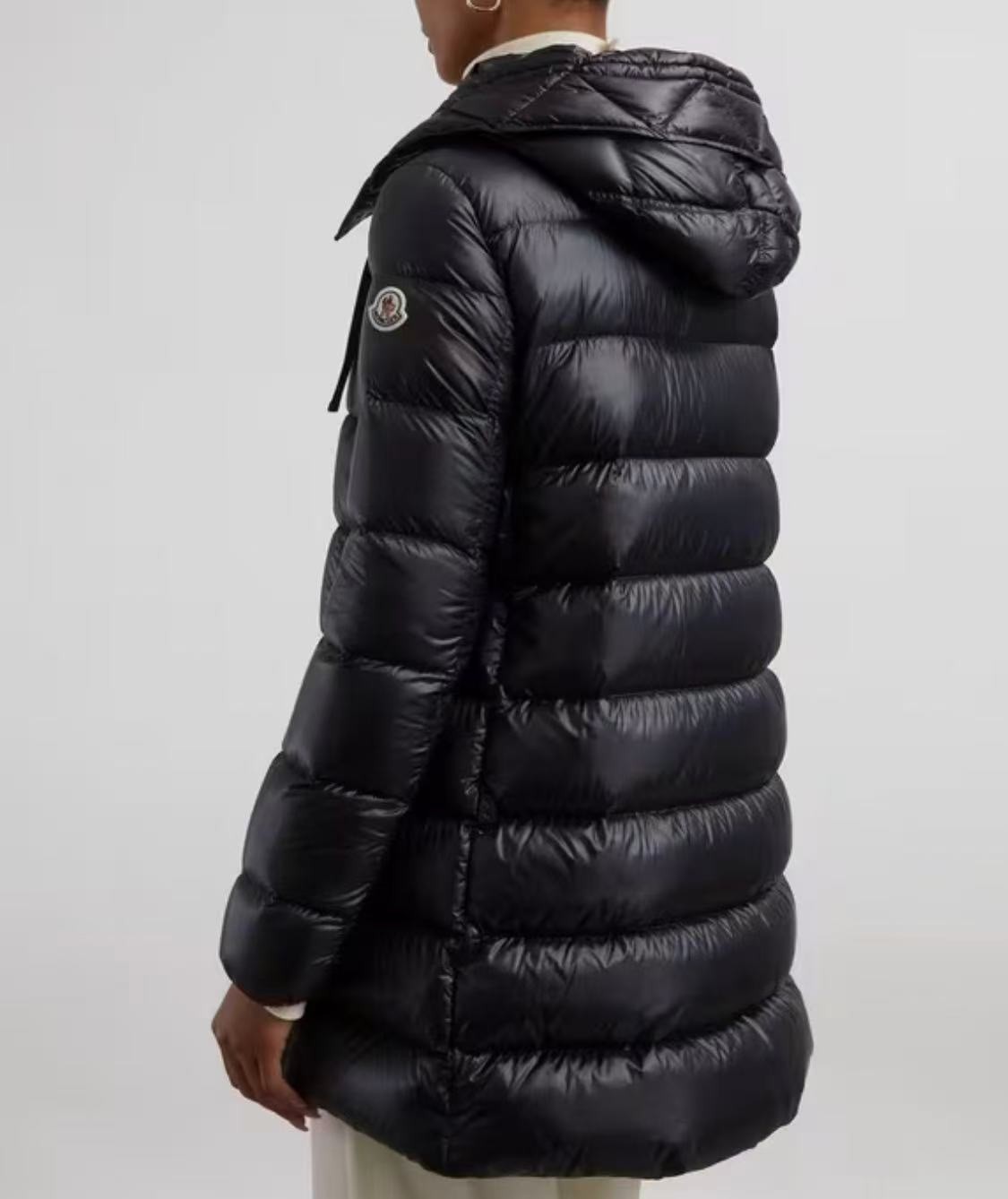 Doudoune légère Moncler Suyen Hooded Long Down Jacket SIZE 2