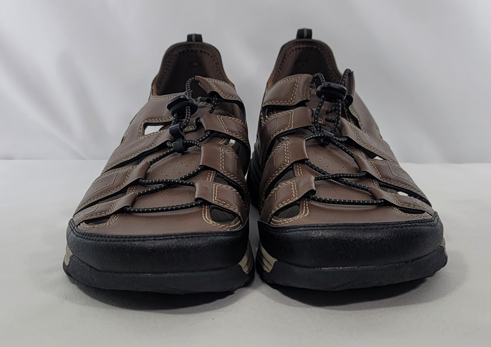 Ozark Trail Closed Toe Brown Adjustable Comfort Sock Rugged Outsole Size 13 NWOT