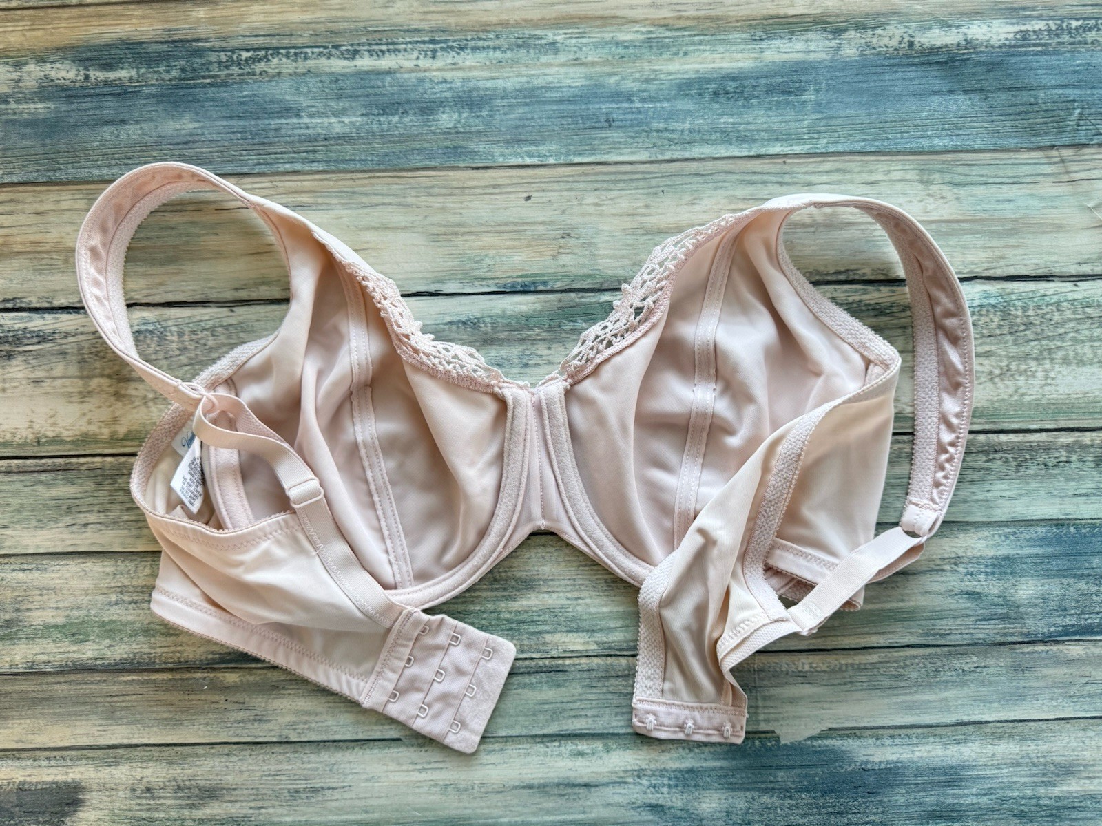 VANITY FAIR UNLINED UNDERWIRE TSHIRT BRA SZ 38C #75-118 BEIGE EUC