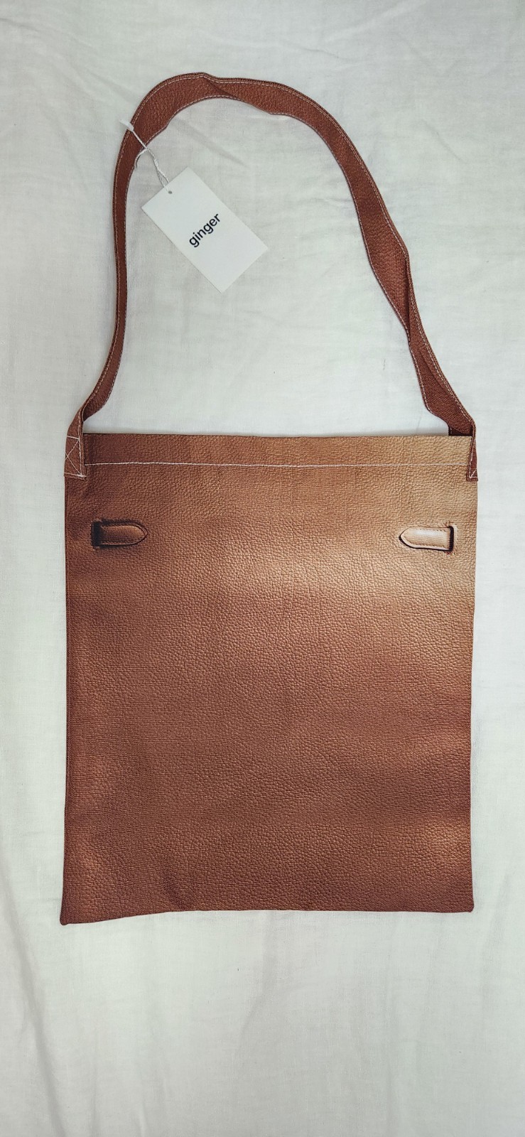 Realistic Leather Print Tote Bag Lightweight Shoulder Fabric Everyday Daily Bag