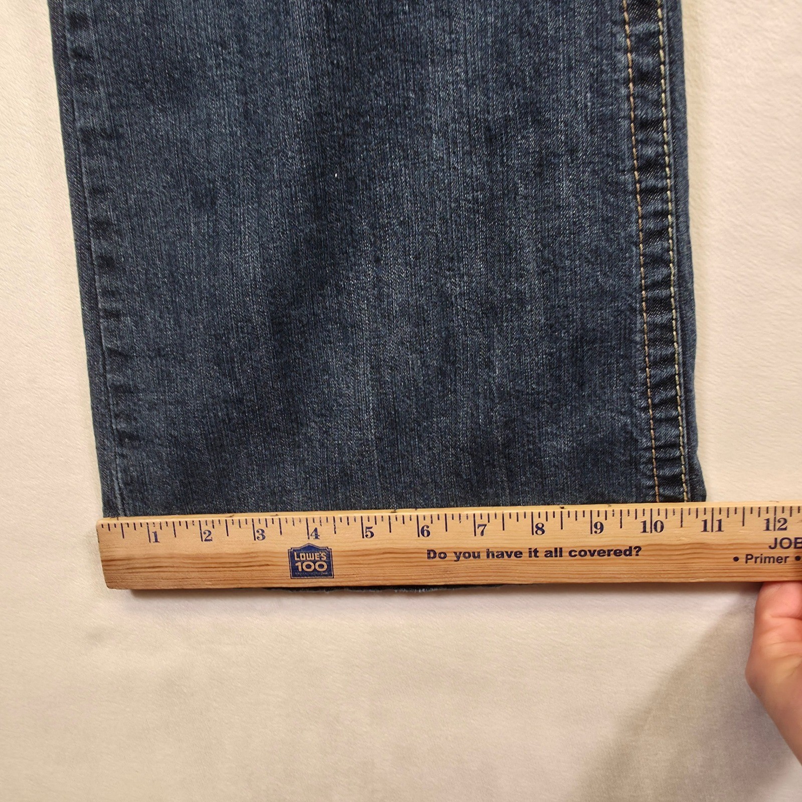 Amethyst Jeans Womens 16 Distressed Y2K Low Rise Flared Denim Bootcut