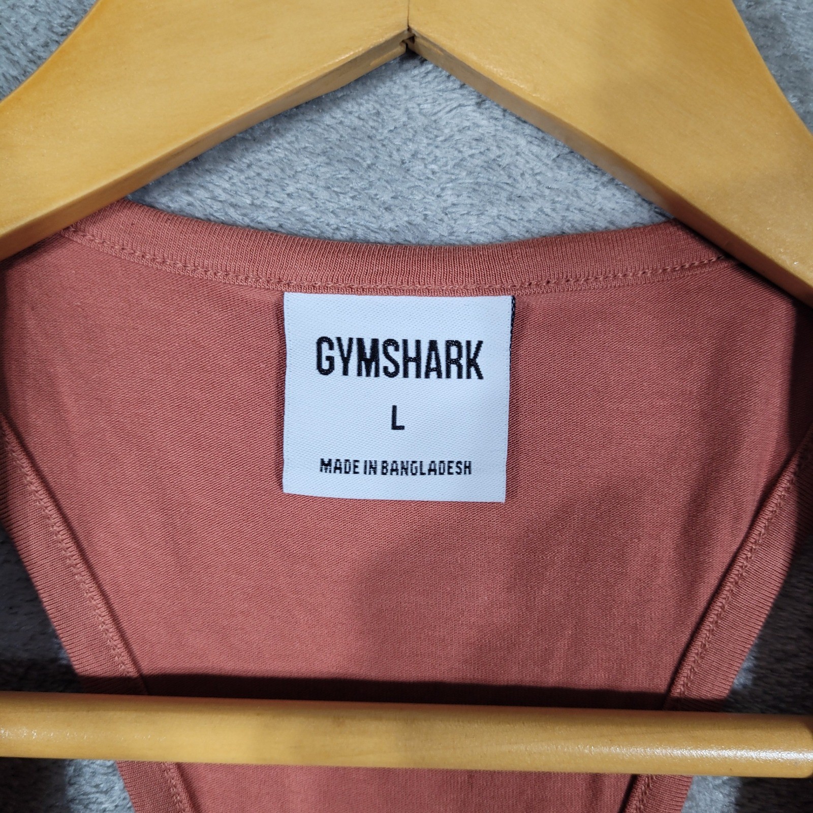 Gymshark Tank Top Mens Large Rust Apollo Stringer Racerback Gym Workout