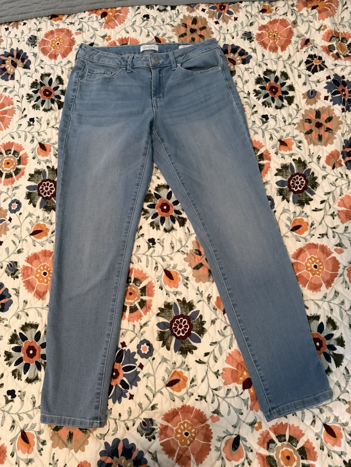 Jessica Simpson Women’s Skinny Jeans Blue Light Wash Denim Stretch 5-Pocket 6/28
