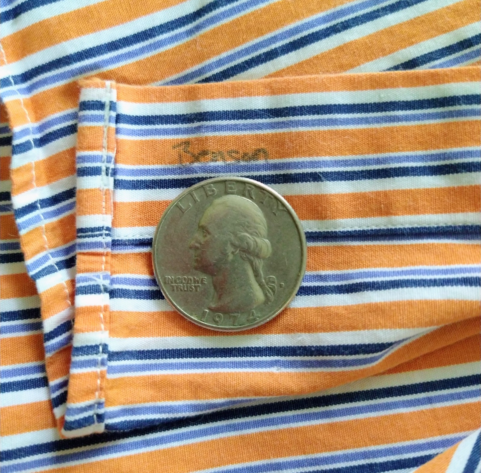 POLO by RALPH LAUREN Stripe Classic Fit LS Button-up 15 1/2 32/33