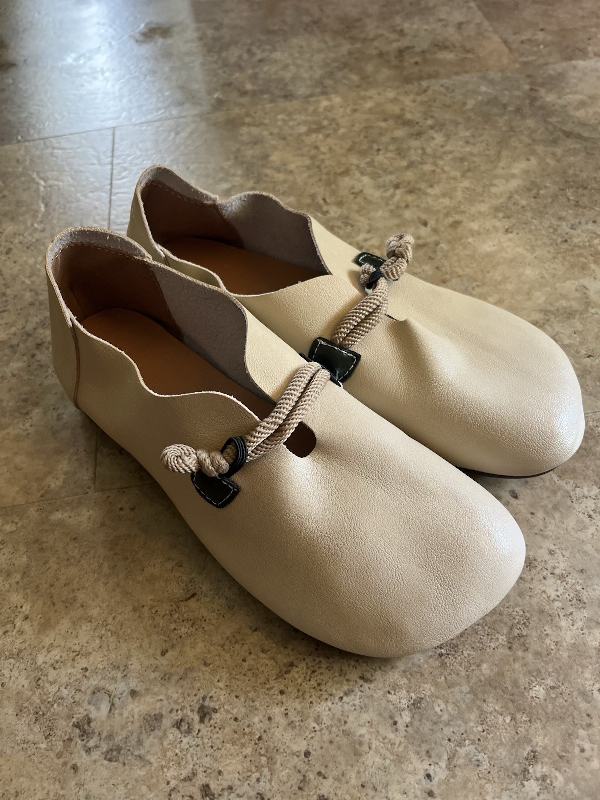 Japanese Style Soft Leather Minimalist Comfort Flats Loafers Women’s 22.5cm US 5