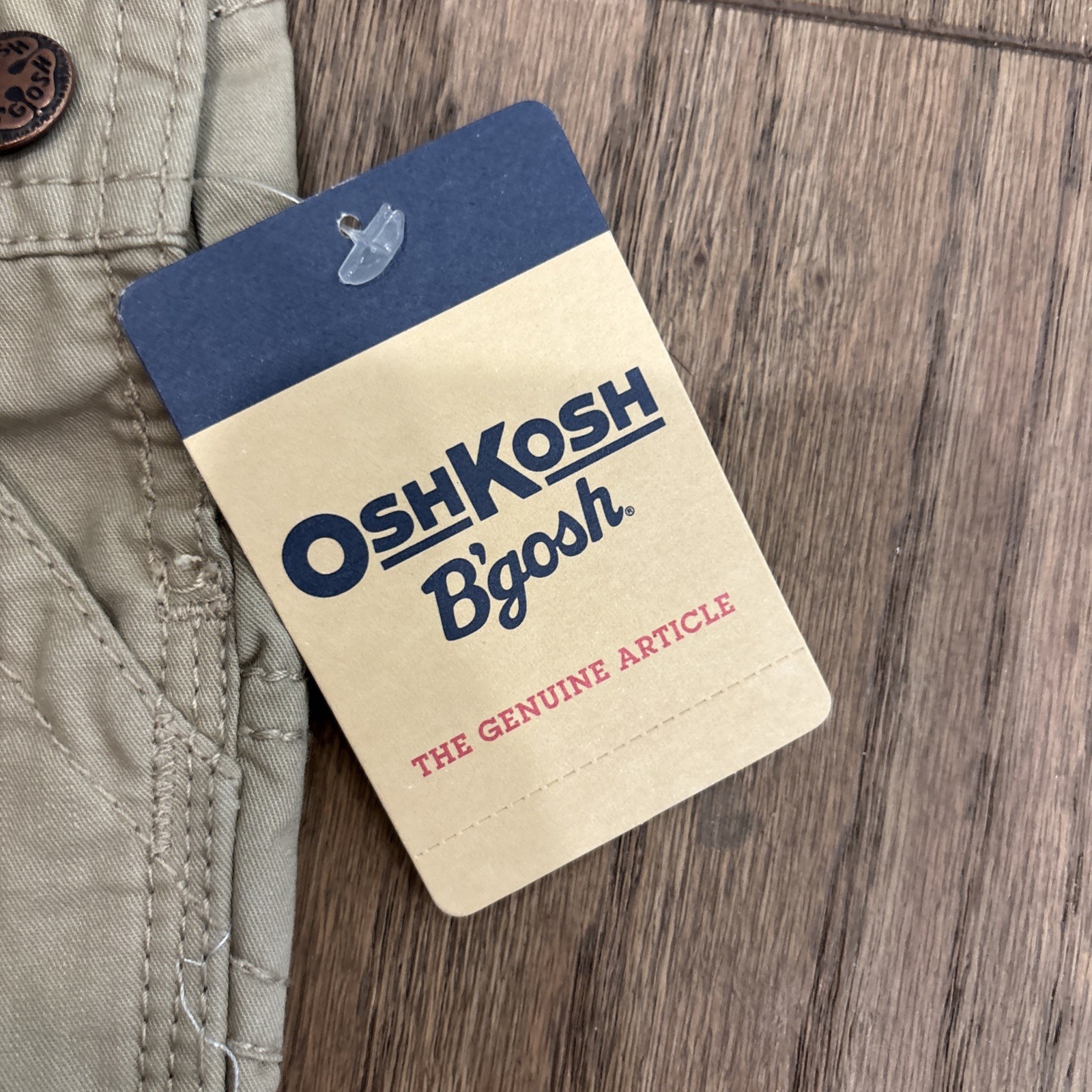 OshKosh B’Gosh Khaki Shorts Overalls W/ Highway 95 & Racer Car Size 3 Month