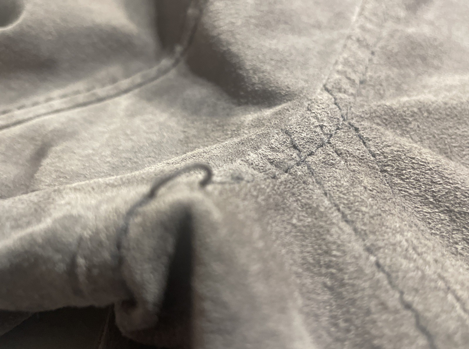 Blank NYC Suede Moto Jacket Grey – Womens Size M