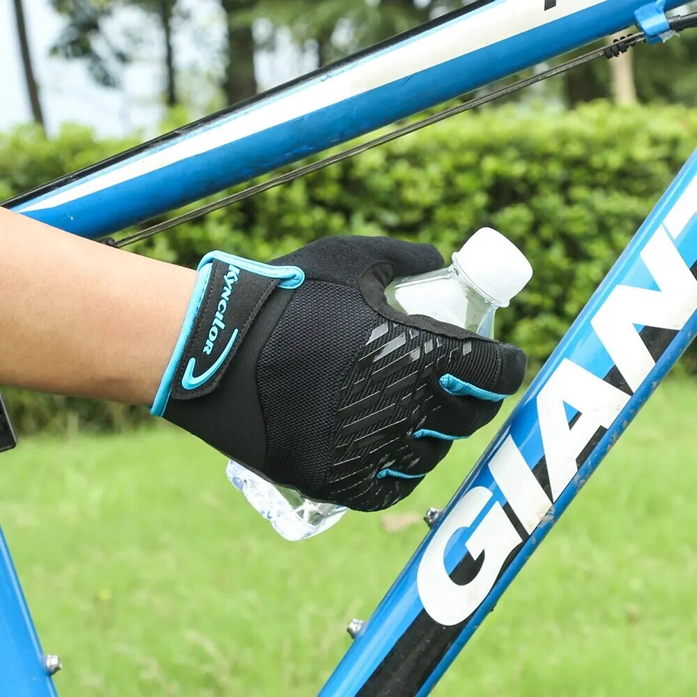 Mountain Bike Cycling Gloves Touch Screen Fingers Gel Pad Shock-Absorbing Gloves