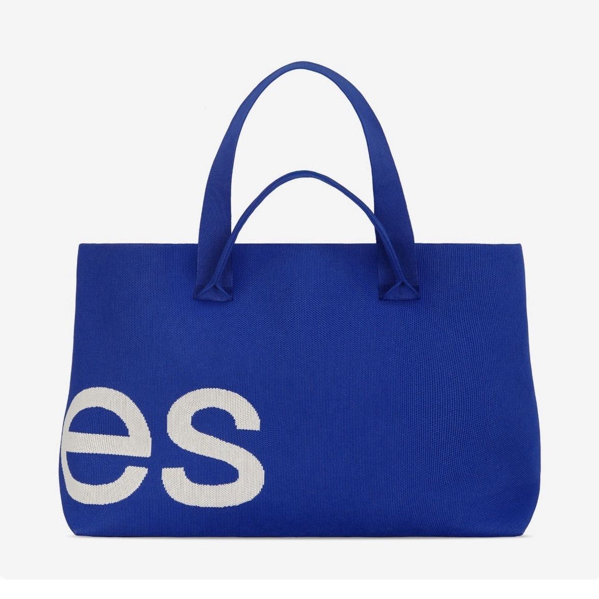 Curves Logo Tote Sapphire Blue Double Handles Women’s Casual Bag
