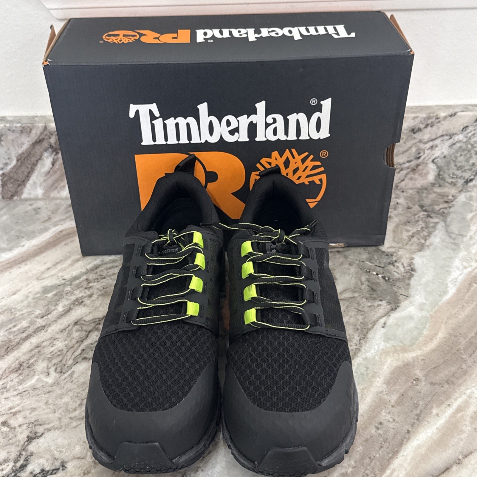 NEW Timberland Pro Men’s Radius Black CompositeToe Work Shoe TB0A27X5 13 M