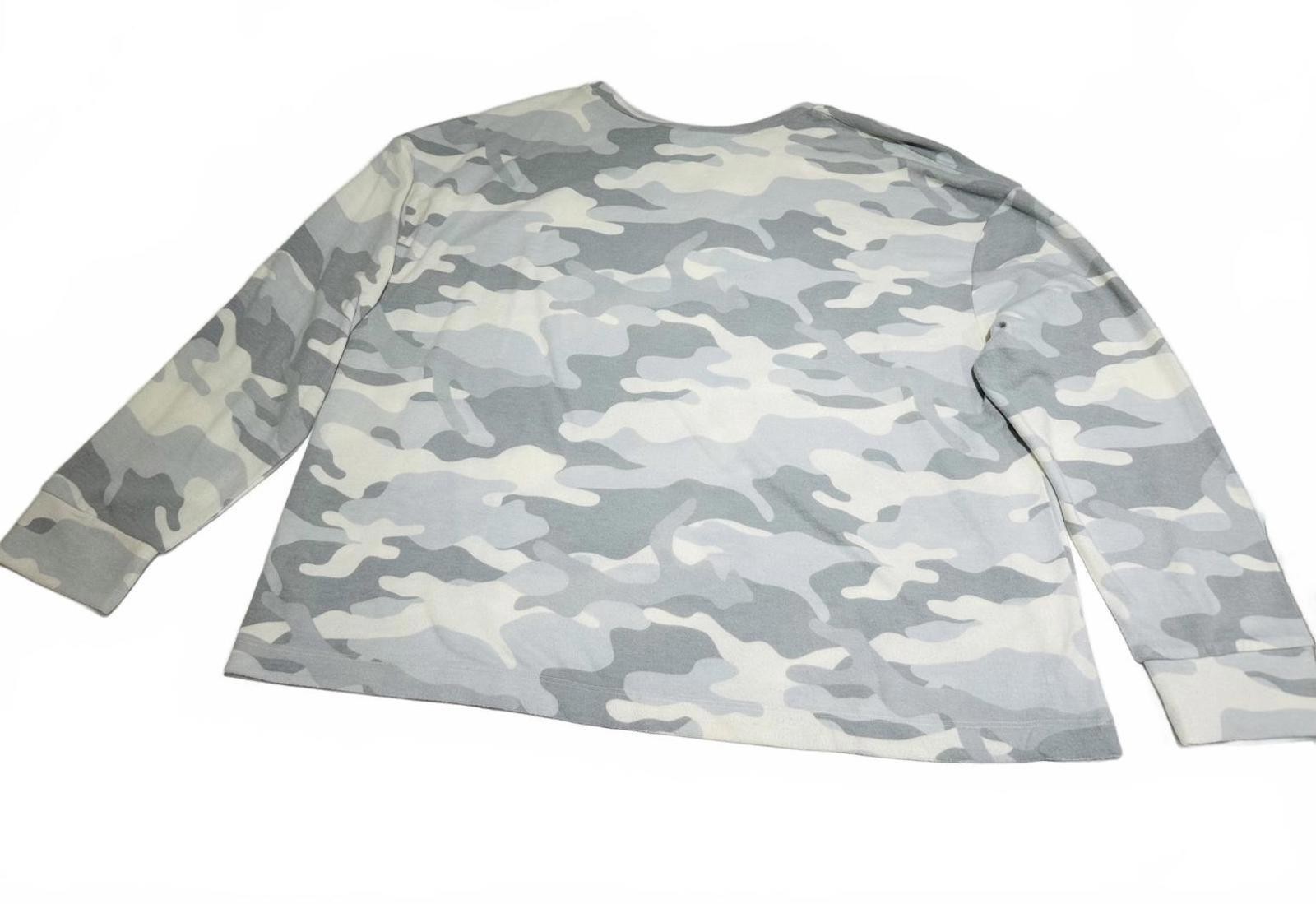 Super Soft & Comfortable Long Sleeve Camouflage Sweatshirt- 3X