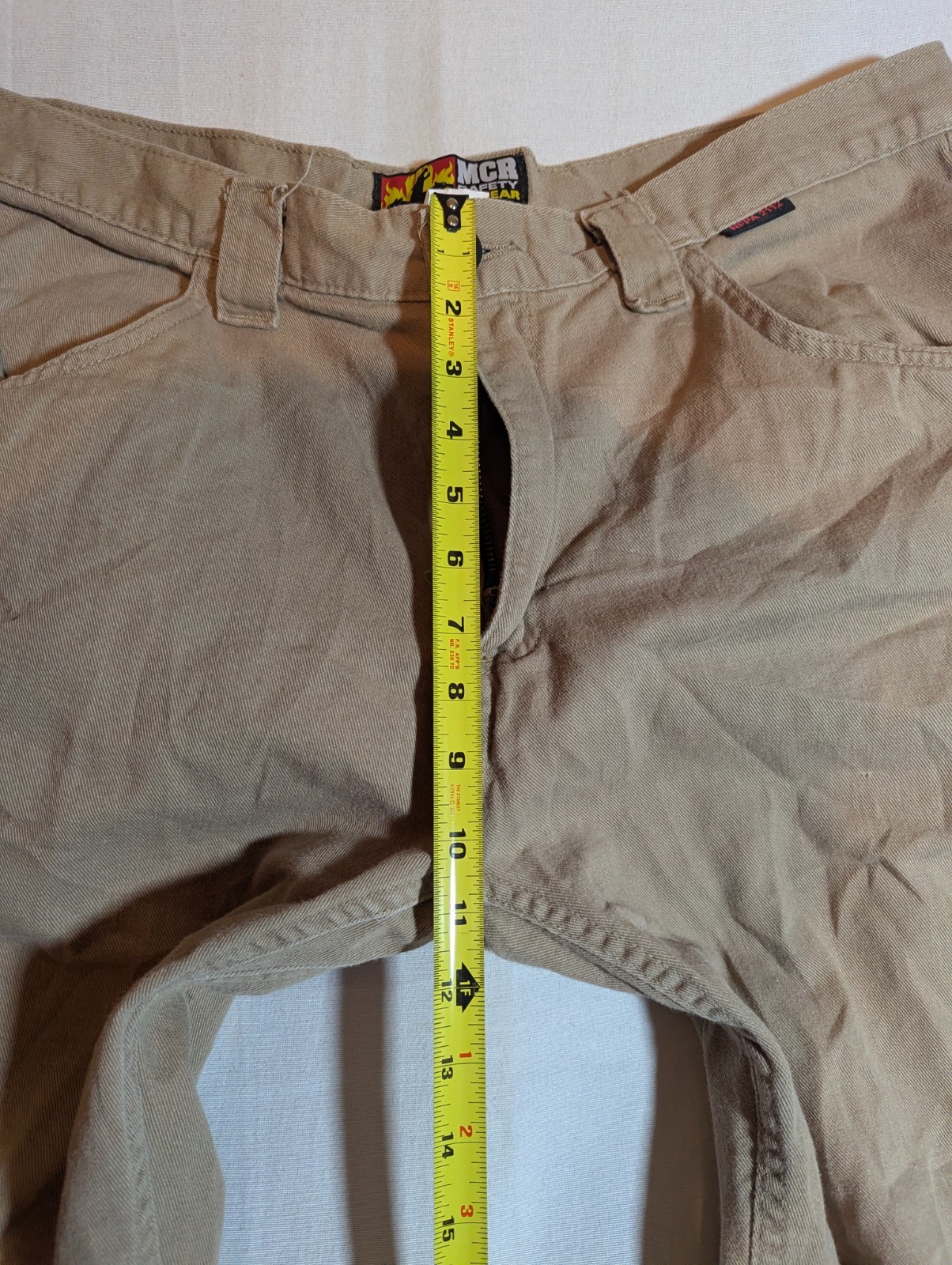 Mcr Safety FR Gear Work Pants Men’s 38×32 Flame-Resistant Canvas Twill Cat2 Tan