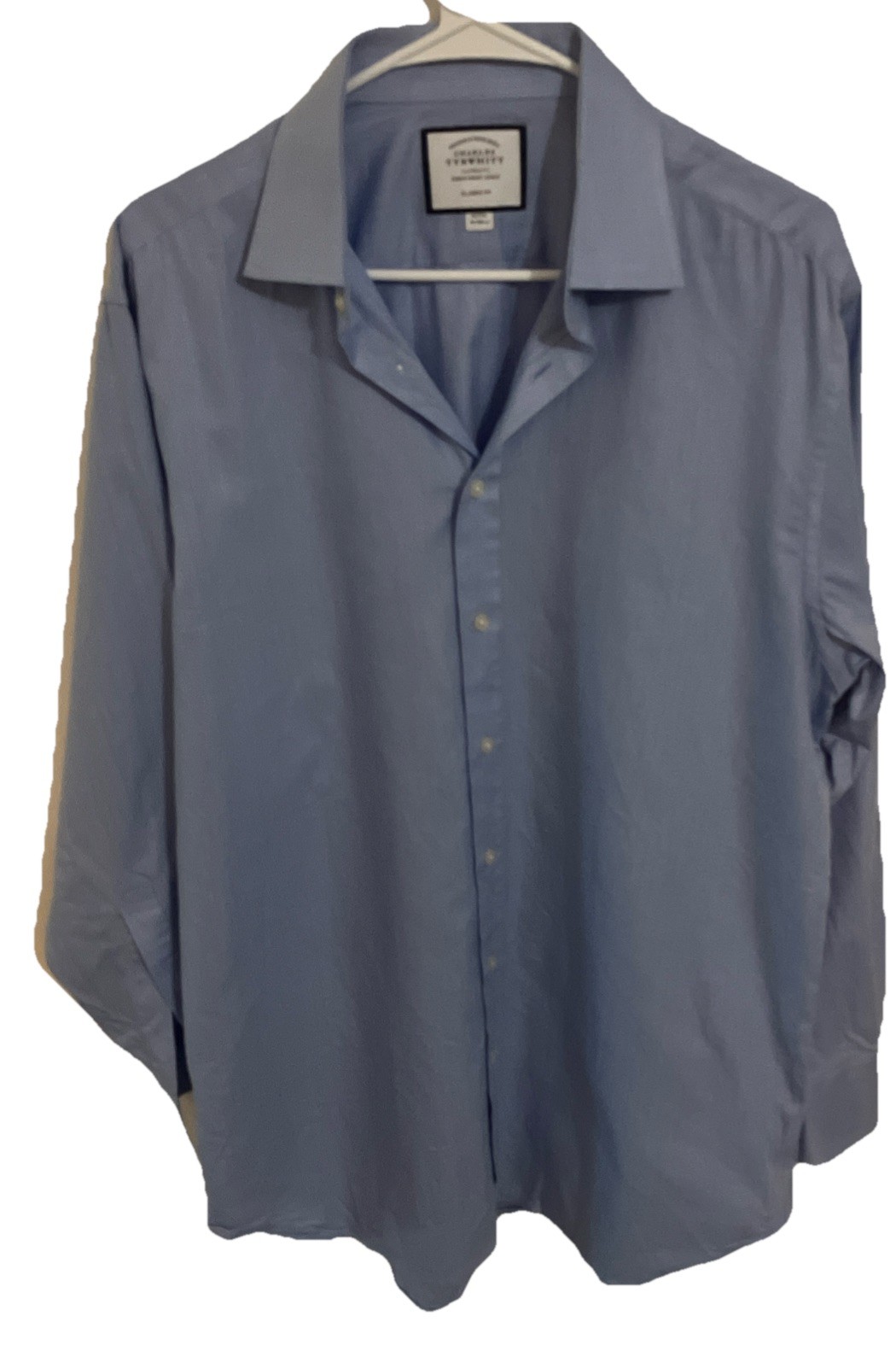 charles tyrwhitt Dress Shirt 16 Classic Fit Blue100% Baumwolle Cotton Minimalist