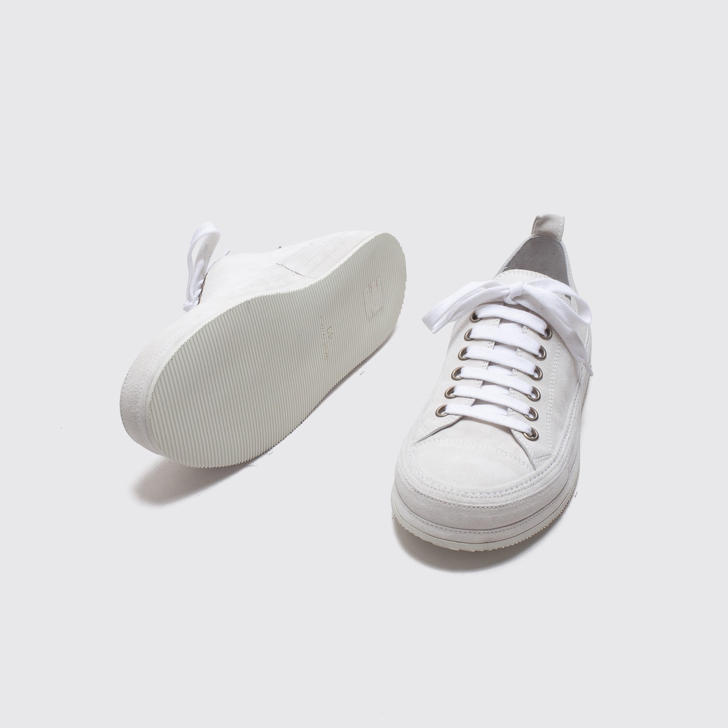 Ann Demeulemeester Scamosciato Sneakers Size EU43 Men White Suede Made in Italy