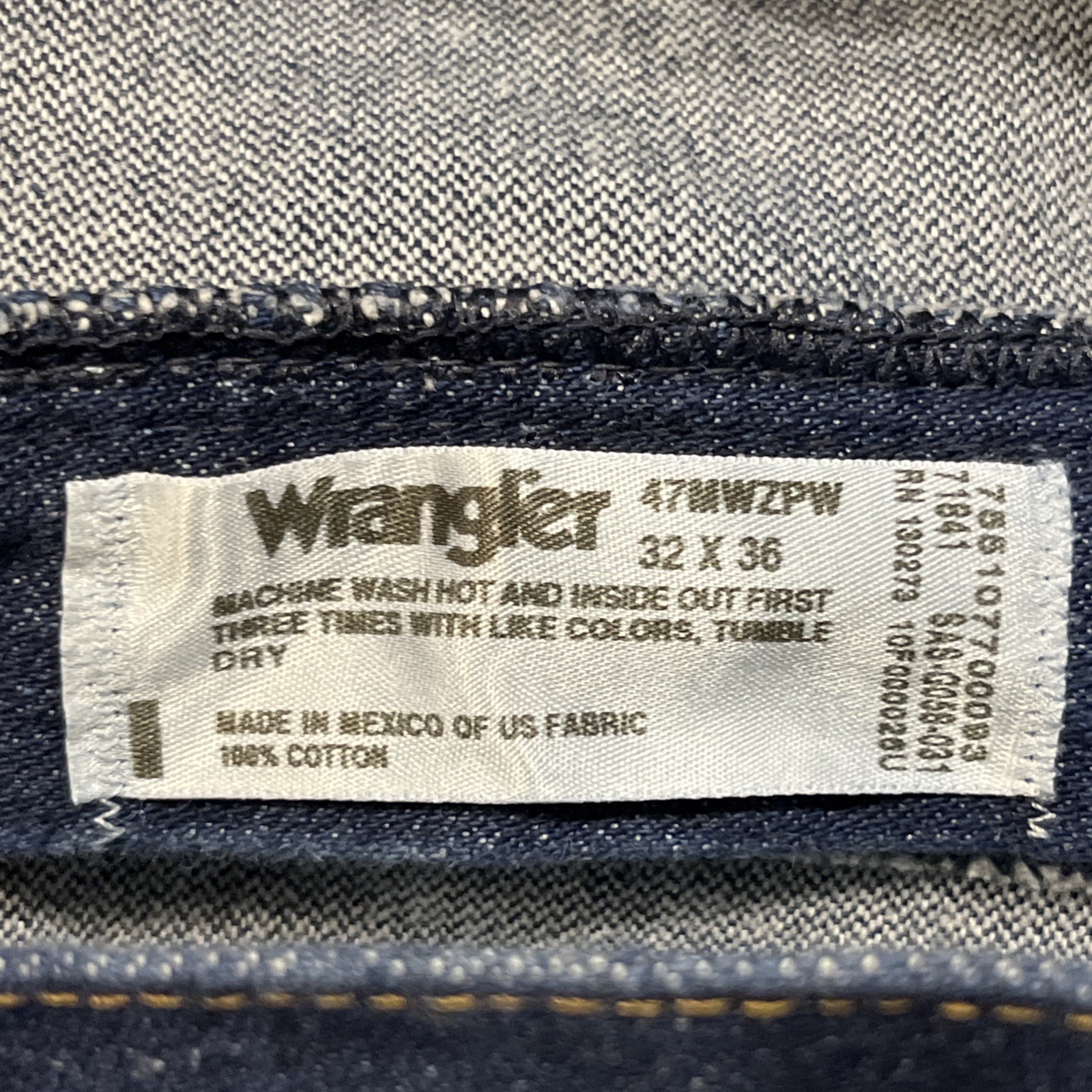 wrangler jeans cowboy cut Mens Dark Wash 32/36 47MWZ Rodeo