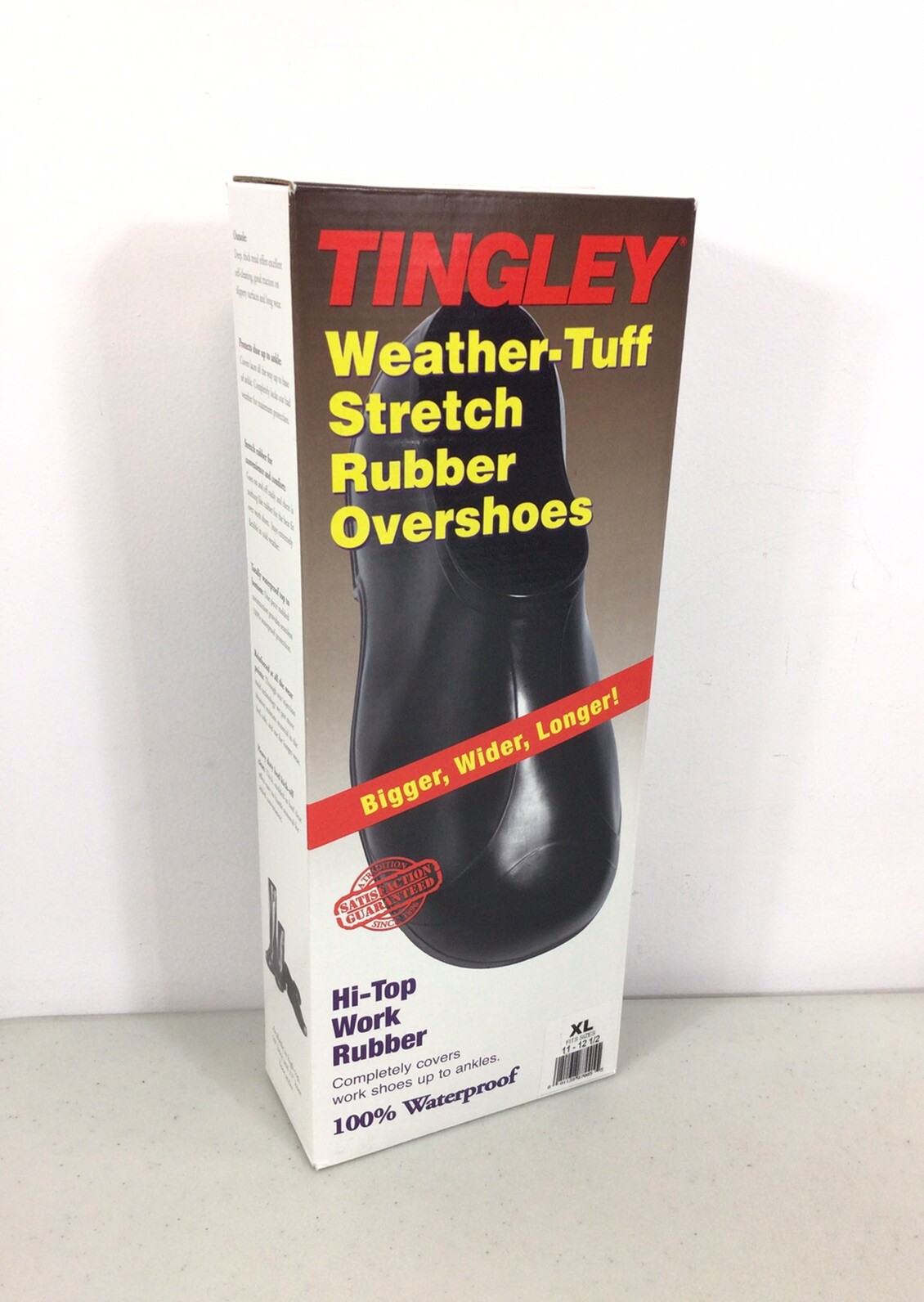 Tingley Overshoes Rubbers Mens XL 11-12 New
