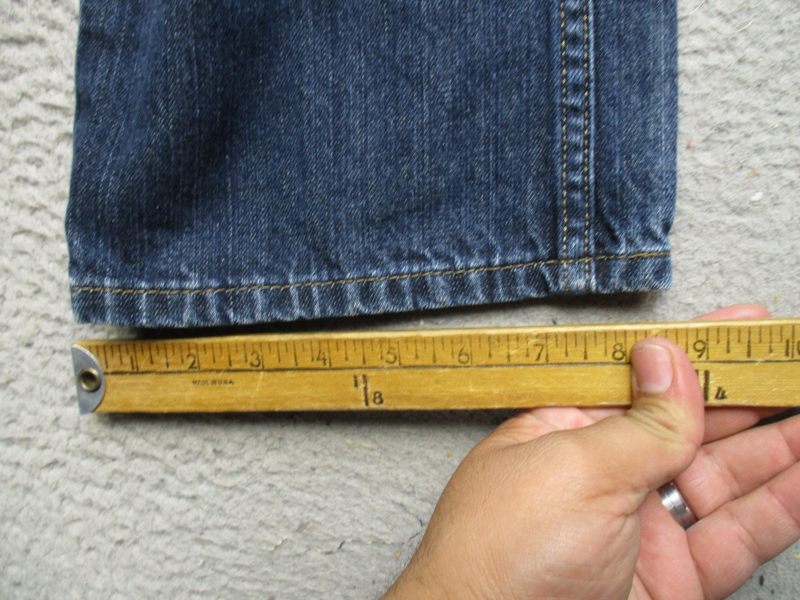 Levis 527 Slim Bootcut Jeans Mens 34×36 Blue Medium Wash Denim Pants Casual