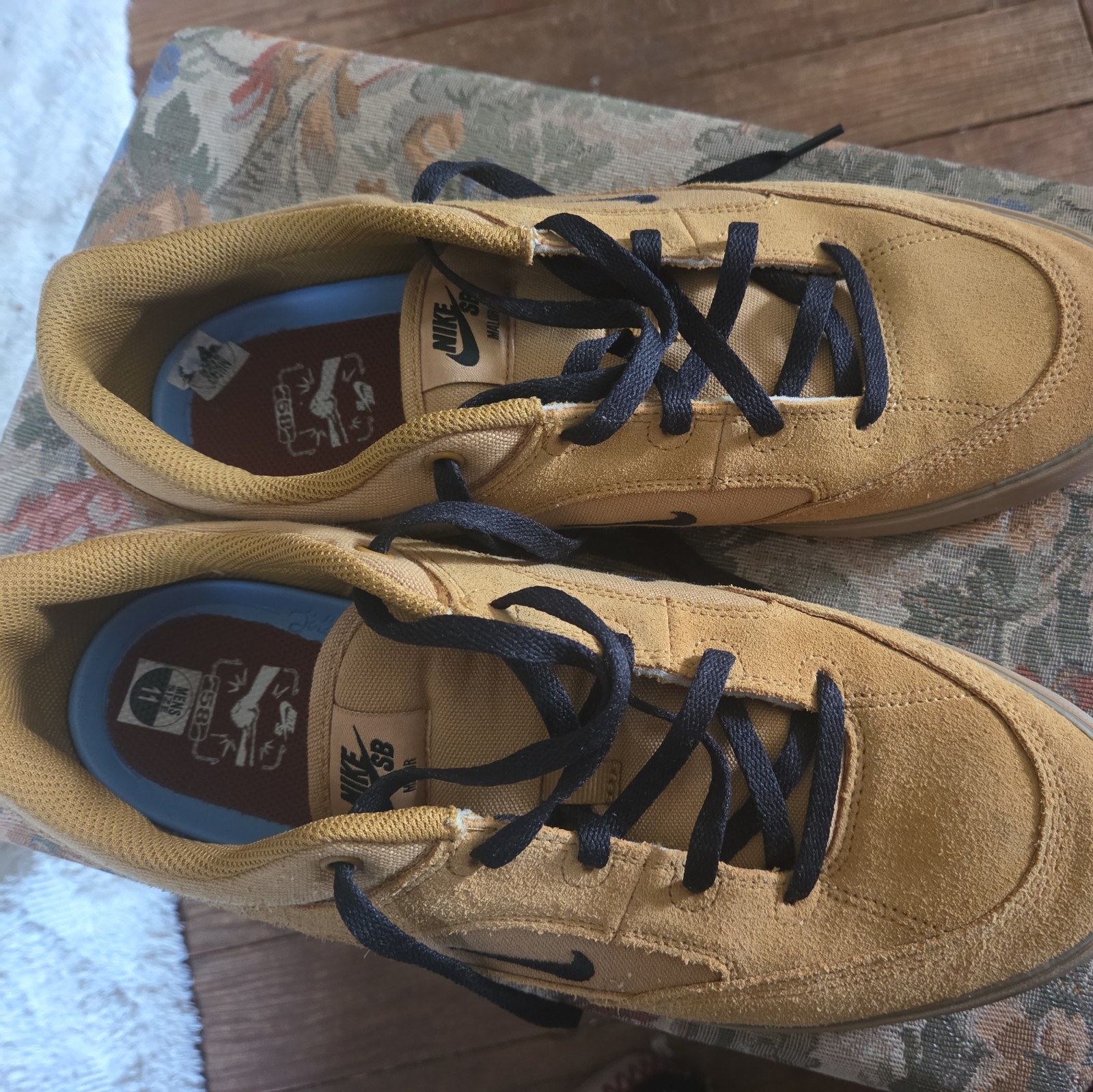 Nike SB Malor TE Wheat Black Men’s Skate Sneakers Suede HF3066-701