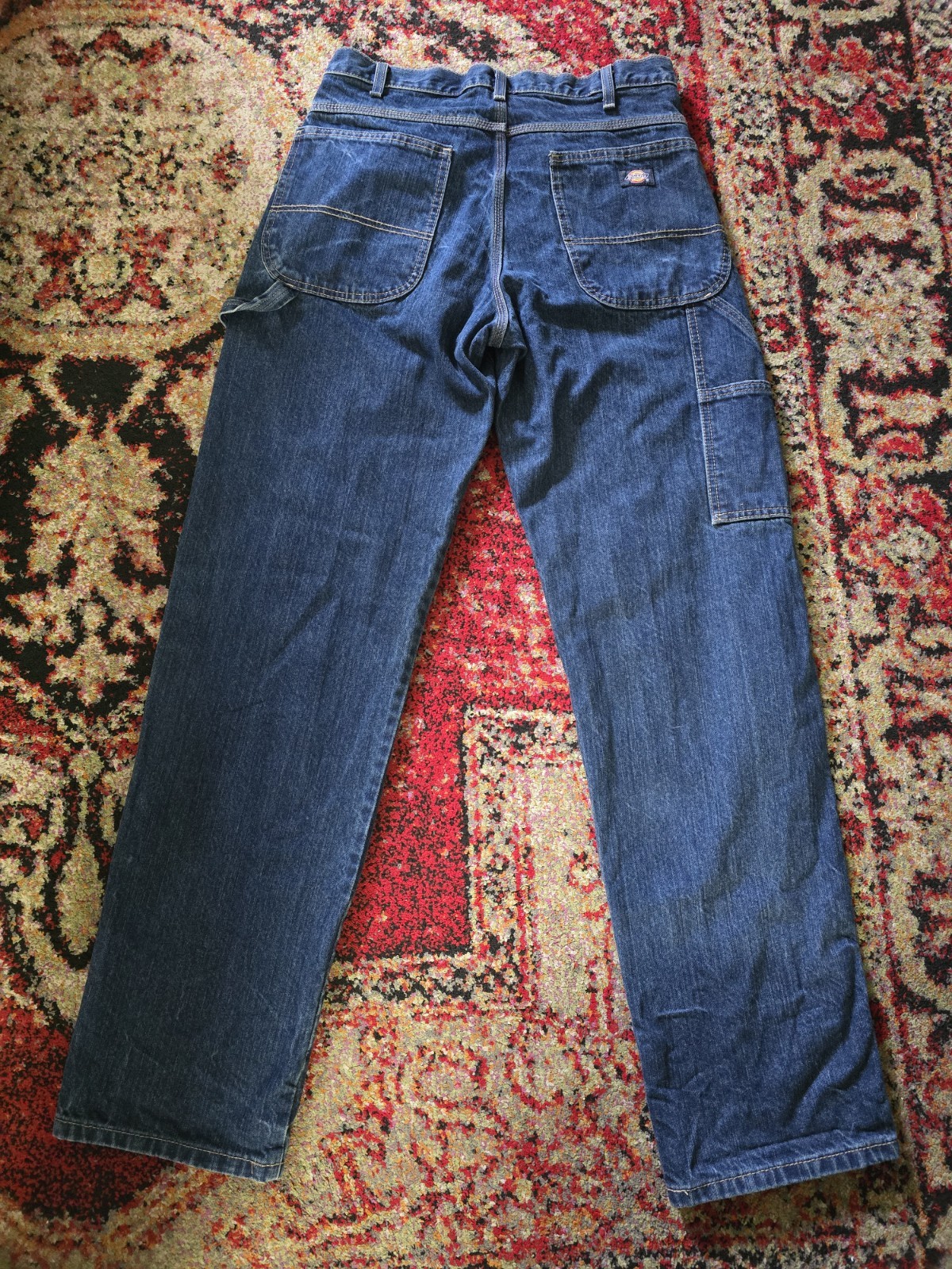 Dickies Carpenter Men’s Blue Dark Wash Denim Jean 5-Pocket 32×33