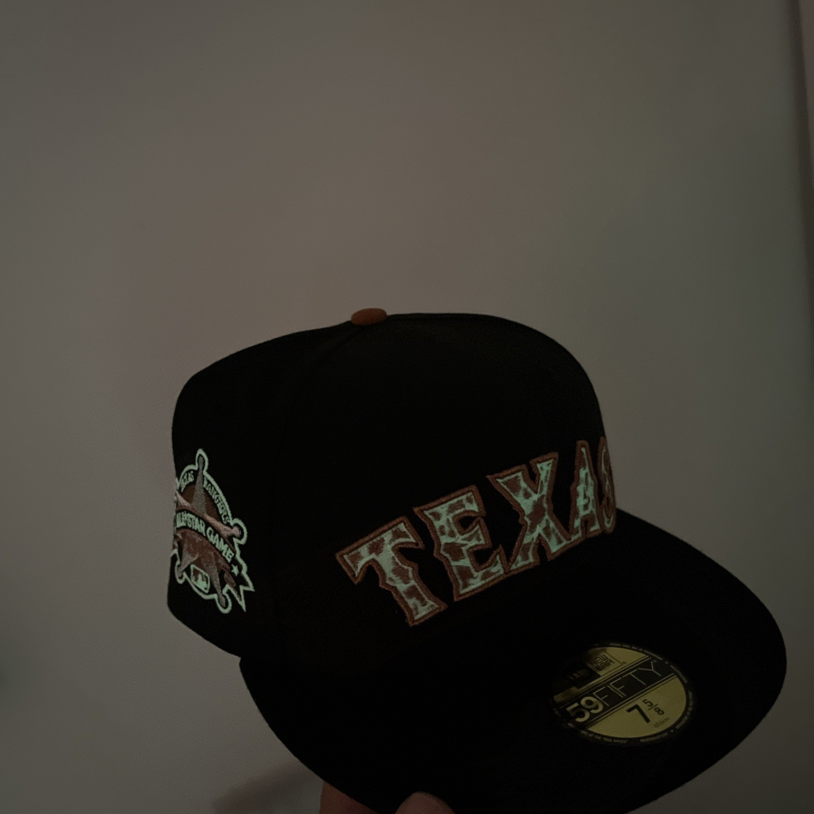 New Era x Prociety Texas Rangers CATTLE RANCH COW BEVO 59Fifty Size 7 5/8