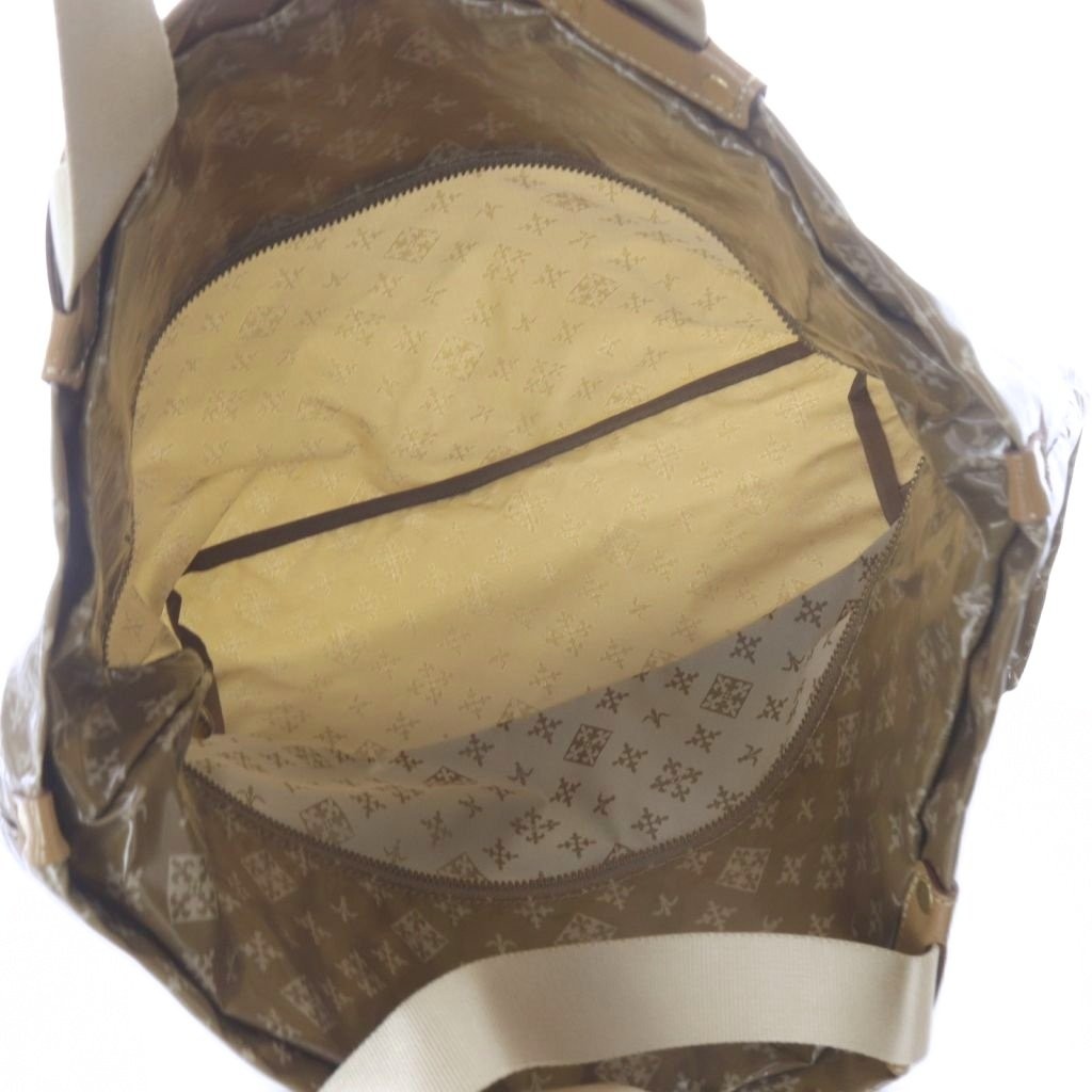 RUSSET Tote Bag Brown Fabric AB Condition 11×6.7×11.6in with Pouch