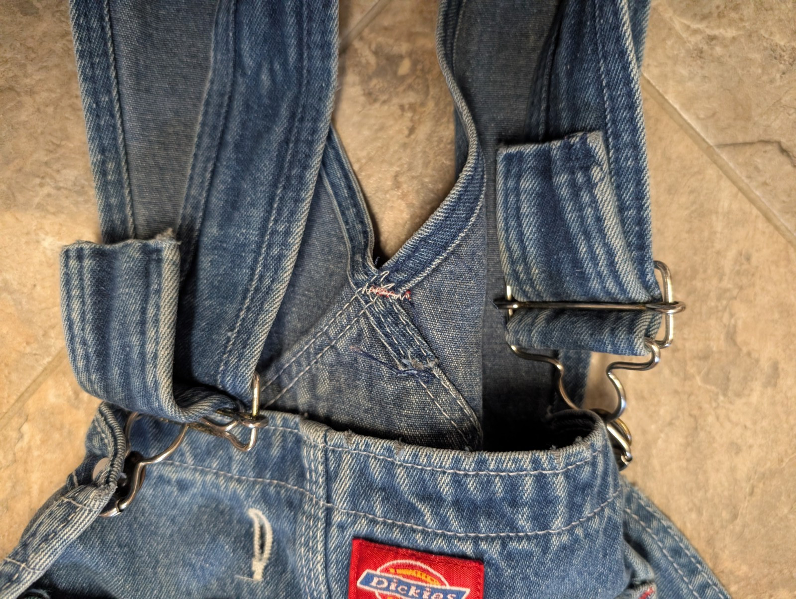 Dickies Denim Blue Bib Overalls Tag Size 36×30 – READ & SEE PICTURES