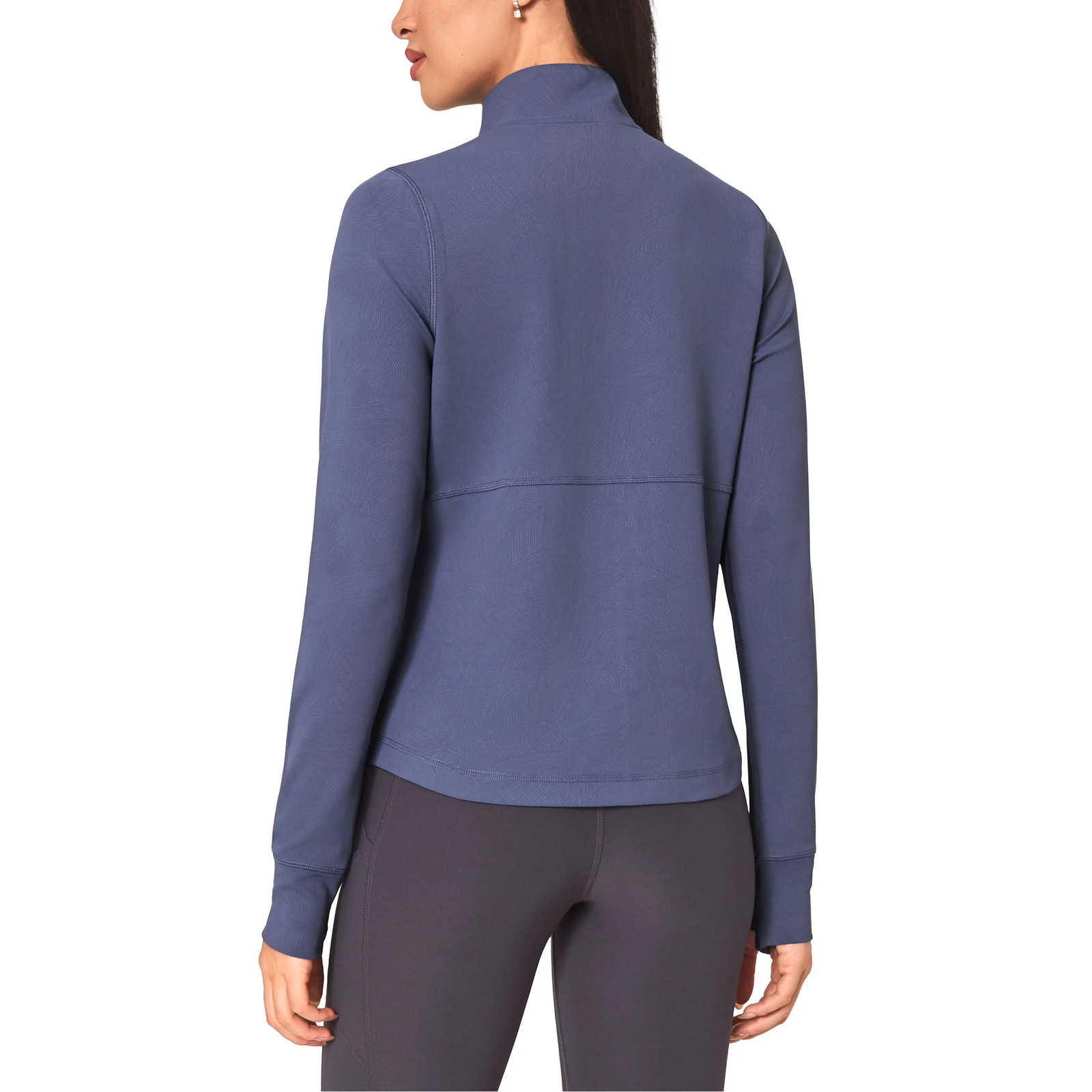 Mondetta Women’s Jacquard Full-Zip Moisture Wicking Zip Pockets