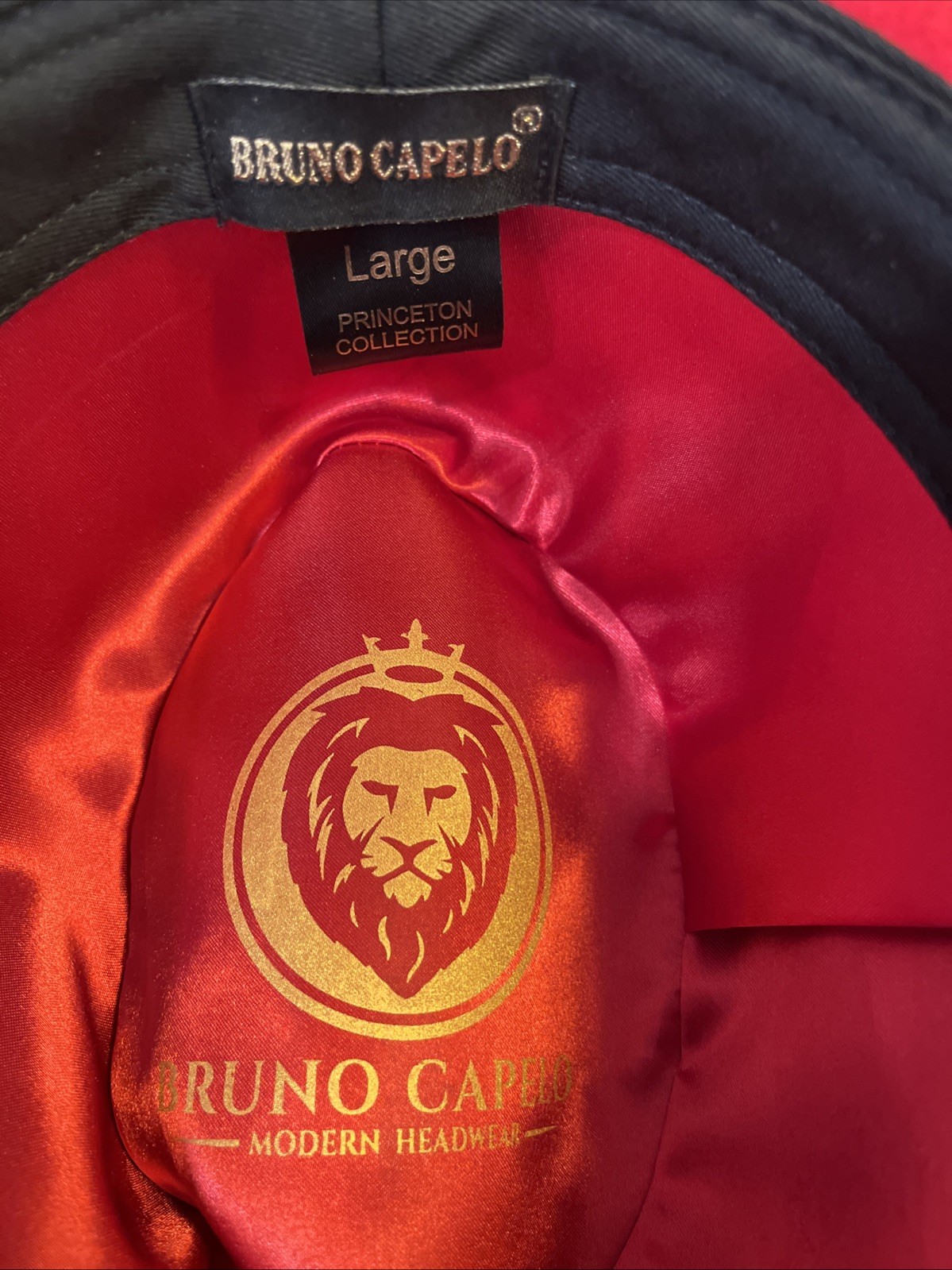 Bruno Capelo Men’s Hat Fedora 100% Australian Wool Large Princeton Collection L