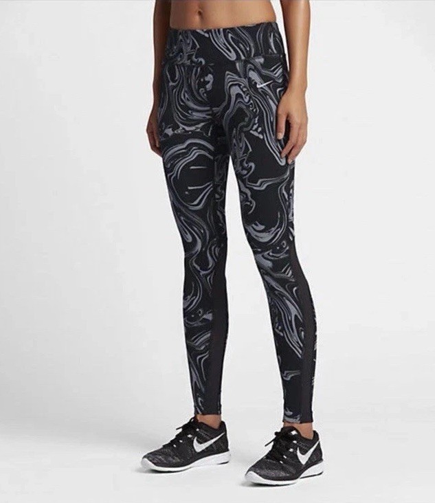 Nike 812040 Women’s Small Power Epic Lux Printed Tights Running Gym Long